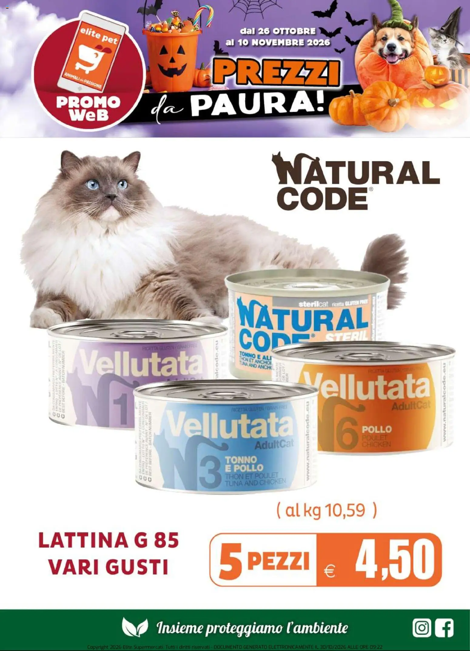 Volantino Elite Supermercati del 26/10/2026 | Pagina: 10 | Prodotti: Pollo, Tonno