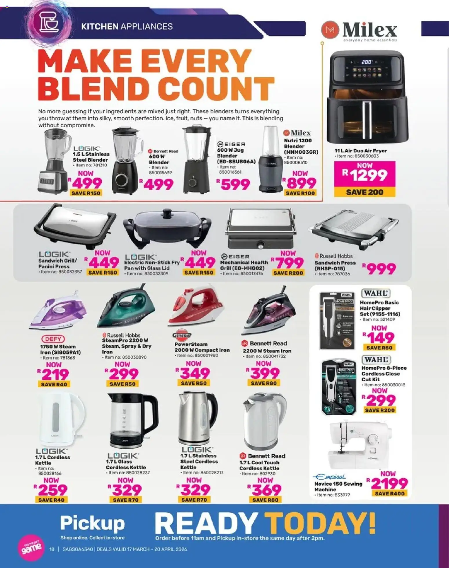 Game Catalogue valid from 17.03.2026 | Page: 18 | Products: Game, Grill, Nuts, Press