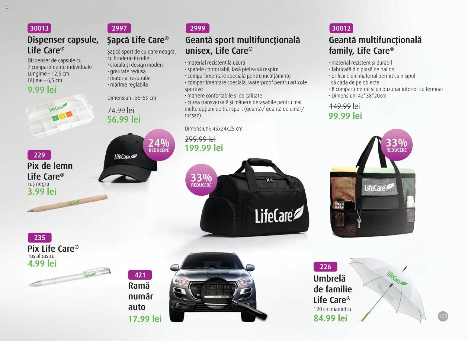 Noul catalog Life Care – valabil de la 01.04.2026 | Pagină: 131 | Produse: Curea, Geantă, Cadă, Bornoz takımı