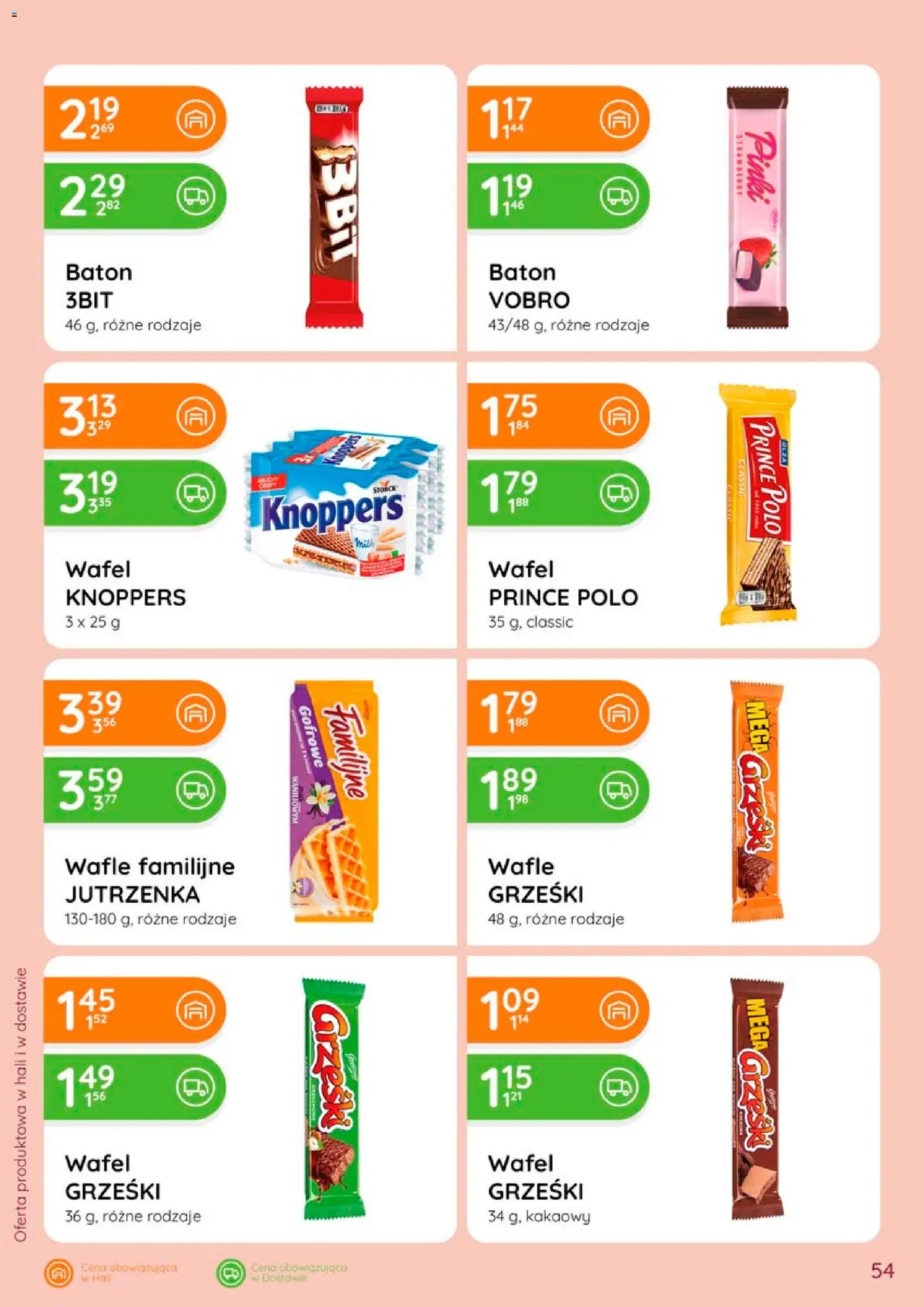 Eurocash gazetka od 28.05.2026 | Strona: 54 | Produkty: Knoppers, Wafle, Baton