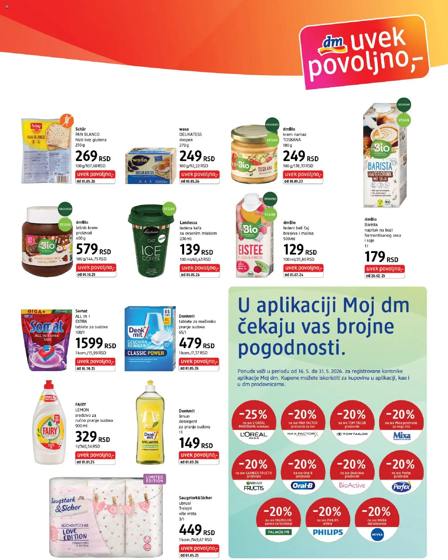 DM Drogerie katalog - važi od 16.05.2026 | Strana: 7 | Proizvode: Garnier, Mixa, Lešnik, Kafa