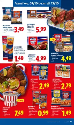 Lidl folder - Voorbeeld van een folder van Lidl, geldig van 05/10/2026 | Pagina: 13 | Producten: Lasagne, Ketchup, Pulled pork, Strips