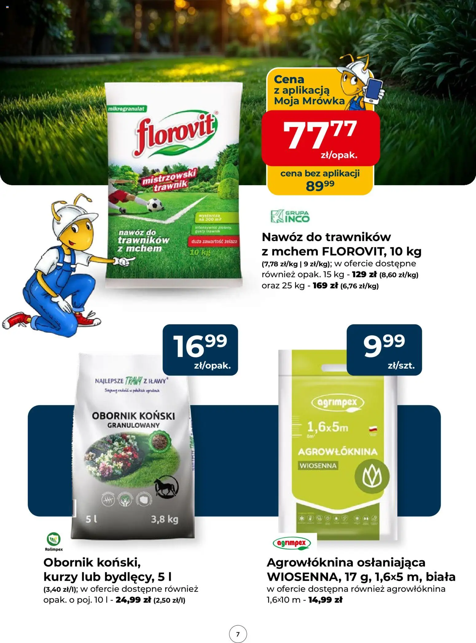 Mrówka gazetka od 09.04.2026 | Strona: 7 | Produkty: Trawy