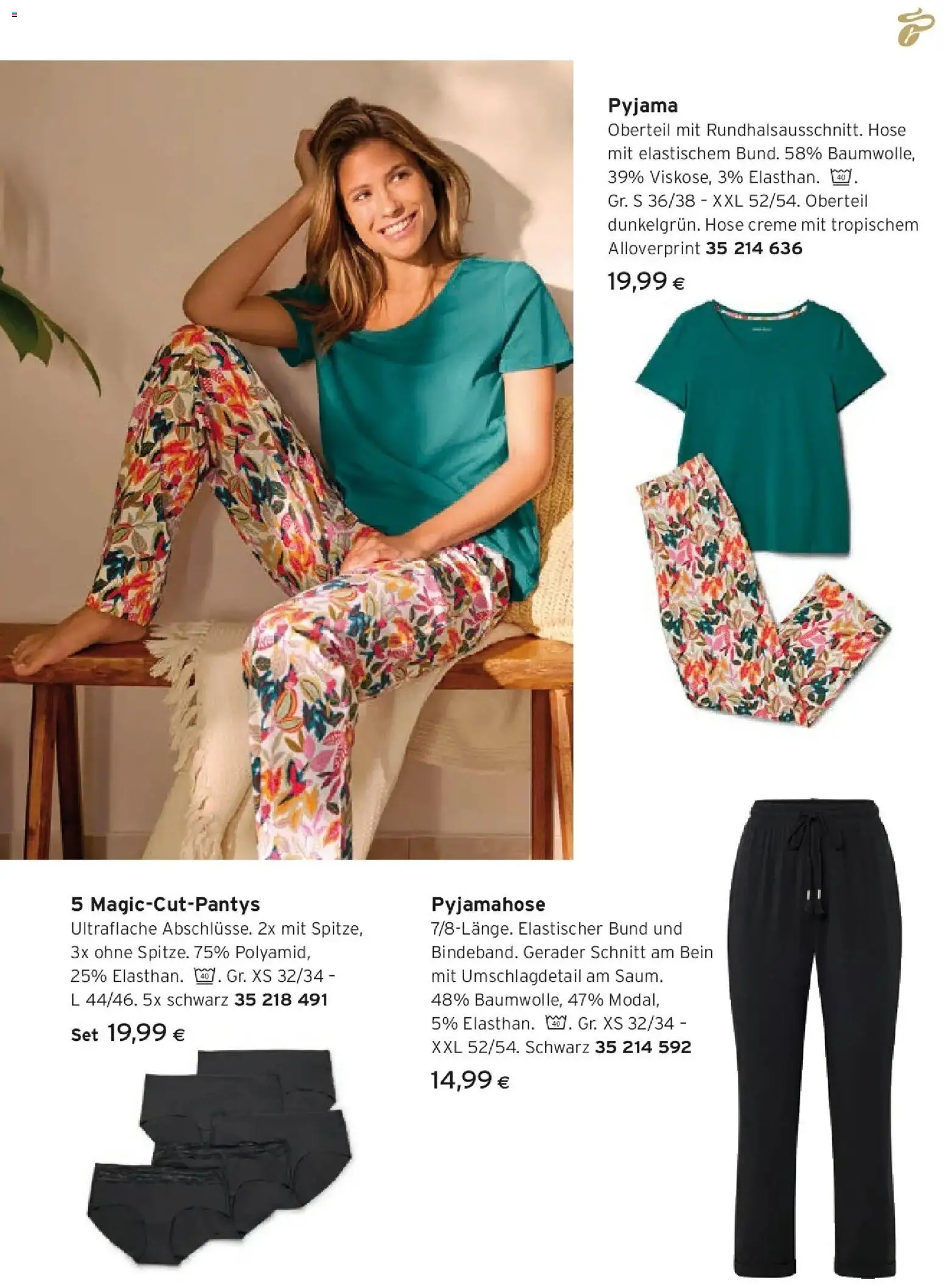Tchibo Eduscho Tchibo Magazin gültig ab 01.07.2026 | Seite: 15 | Produkte: Hose, Pyjama, Creme