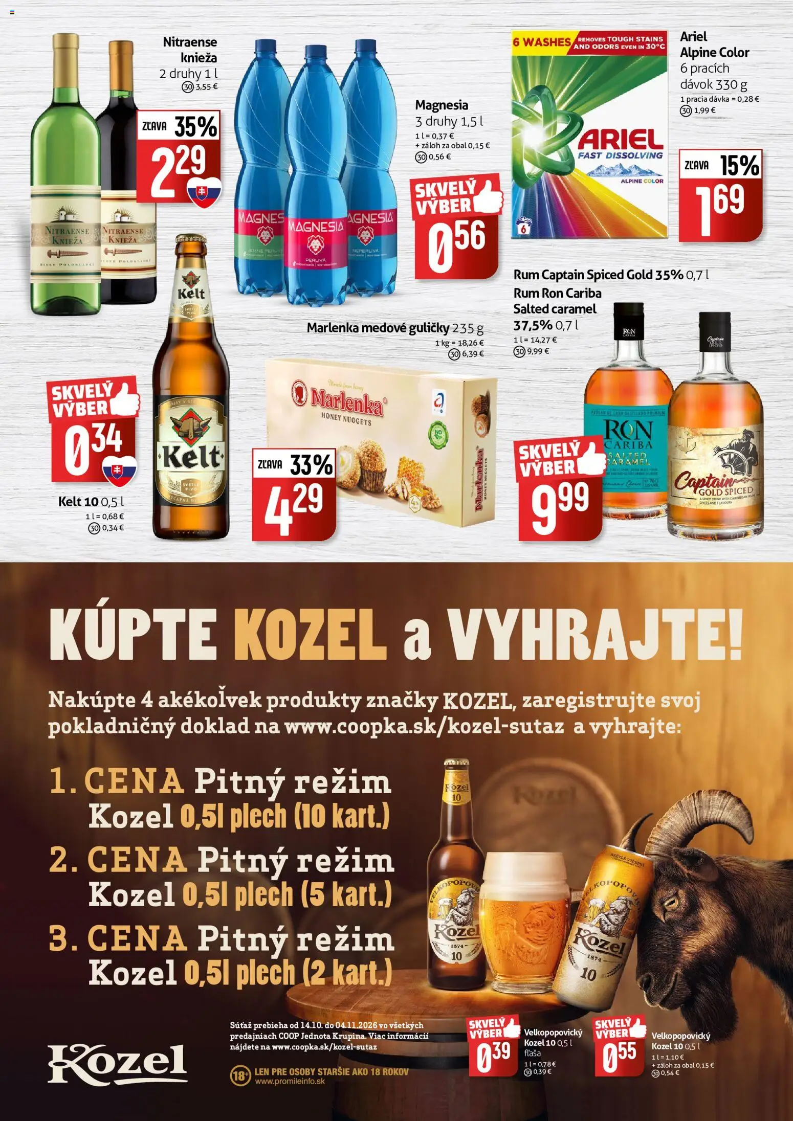 Nové COOP Jednota akcie – leták je platný od 22.10.2026 | Strana: 2