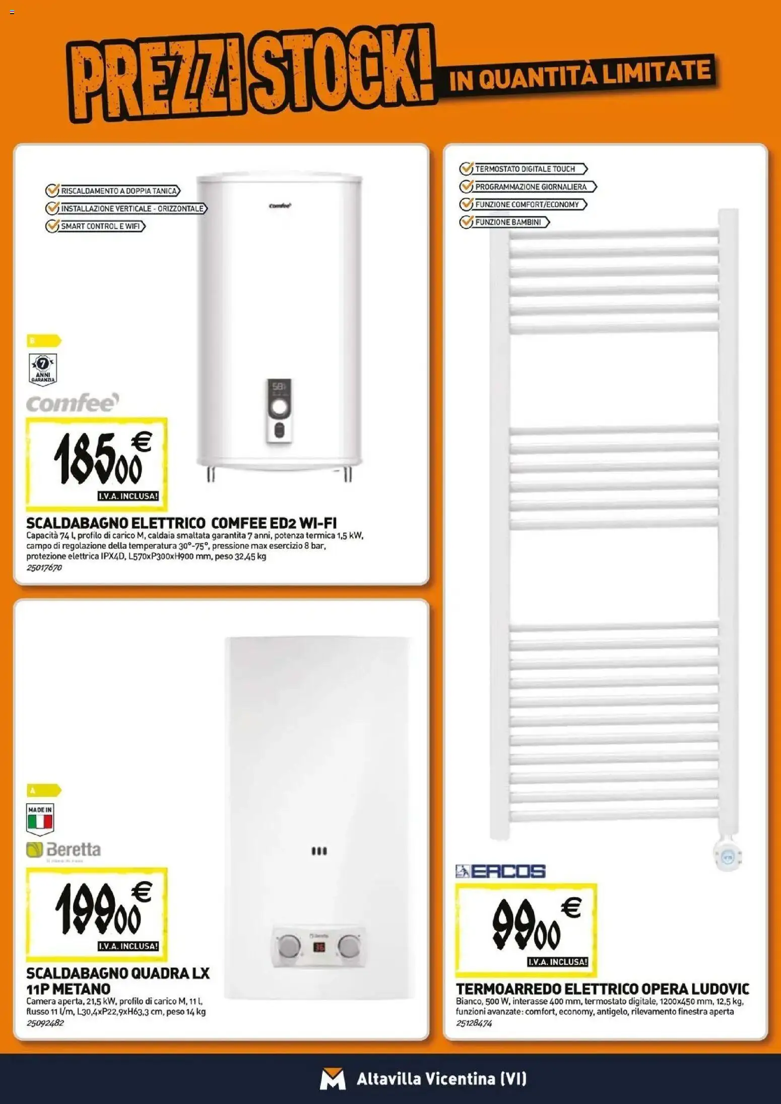 Volantino TECNOMAT del 23.04.2026 | Pagina: 8 | Prodotti: Scaldabagno, Caldaia, Tanica