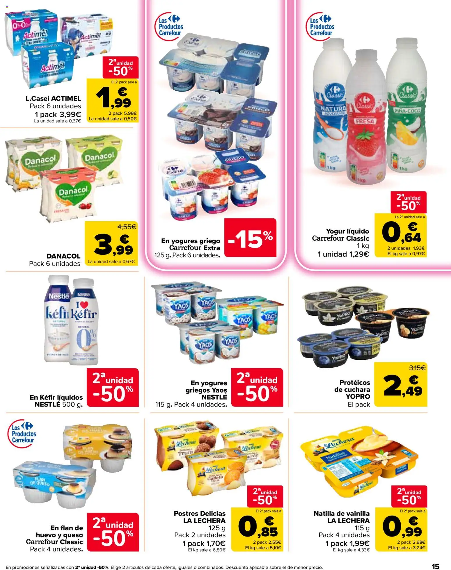 Carrefour Market folleto │ válido desde el 26/08/2026 | Página: 15 | Productos: Kéfir, Queso, Yogur, Vainilla