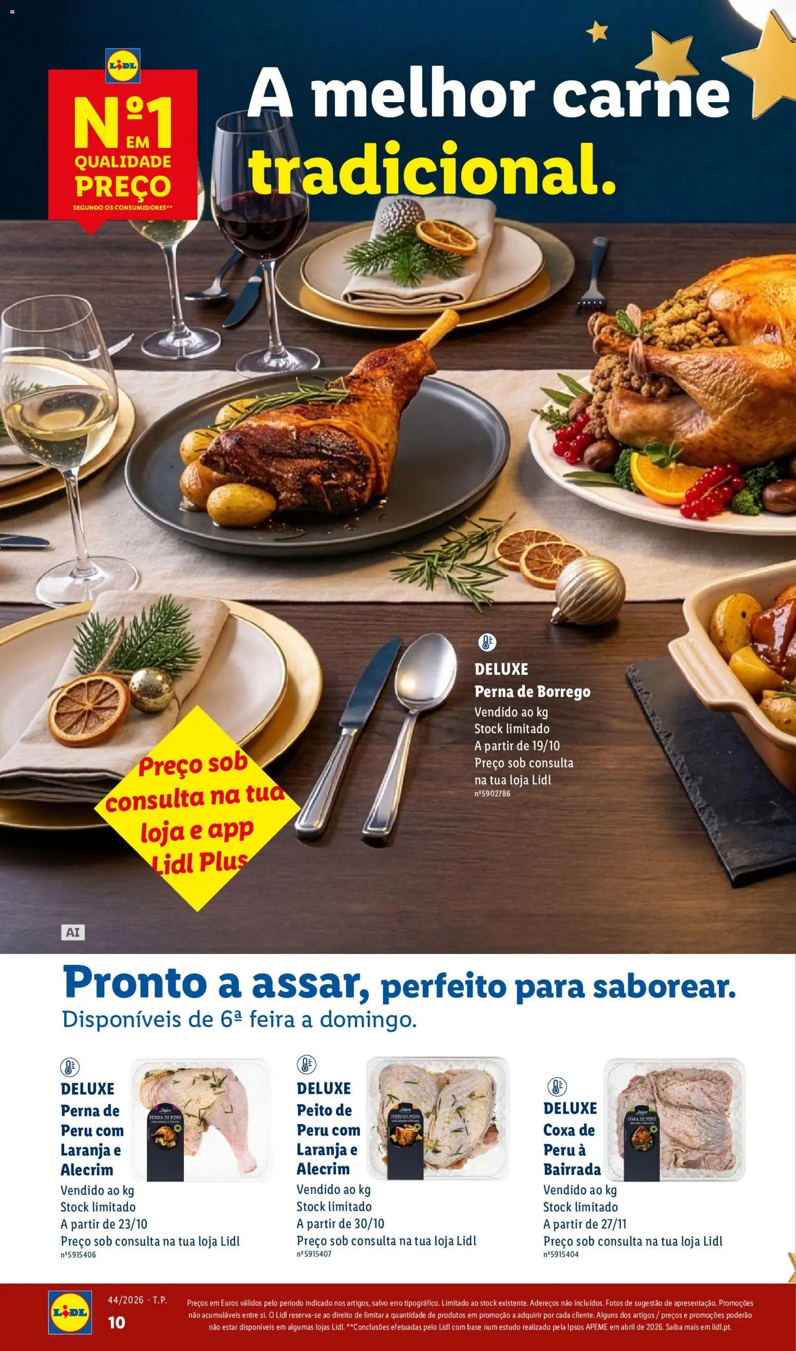 Lidl Folheto Especial Natal │ válido de 26/10/2026 | Página: 10 | Produtos: Peito de peru, Peru, Base, Carne