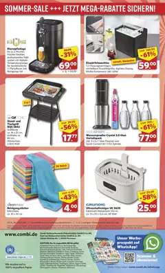Combi Sonderangebote ab 03.08.2026 gültig | Seite: 4 | Produkte: Bier, Bad, Reinigungstücher, Sodastream
