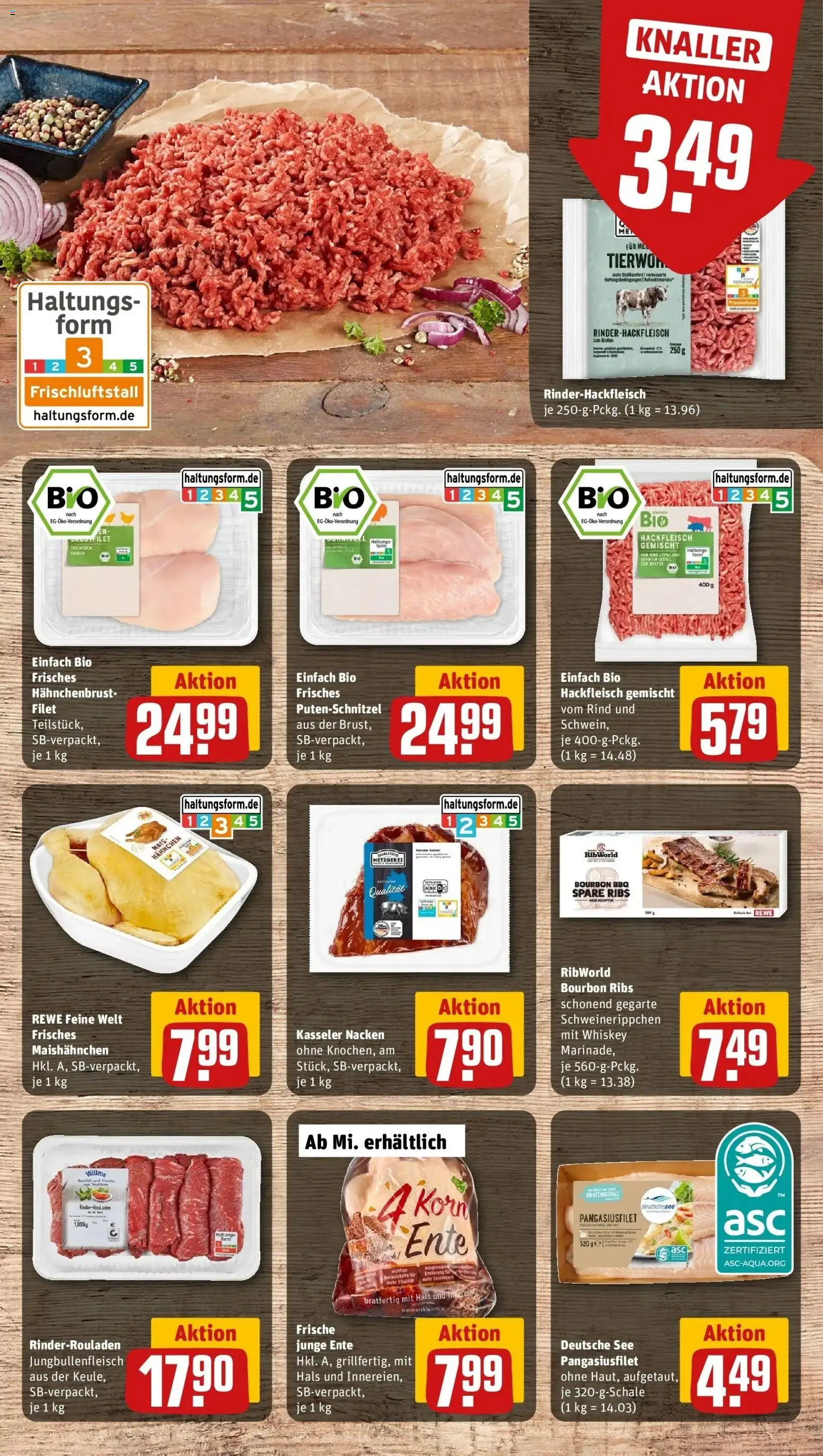 REWE Prospekt ab 28.09.2026 zum Blättern » Angebote | Seite: 15 | Produkte: Mais, Spare ribs, Whiskey, Ente