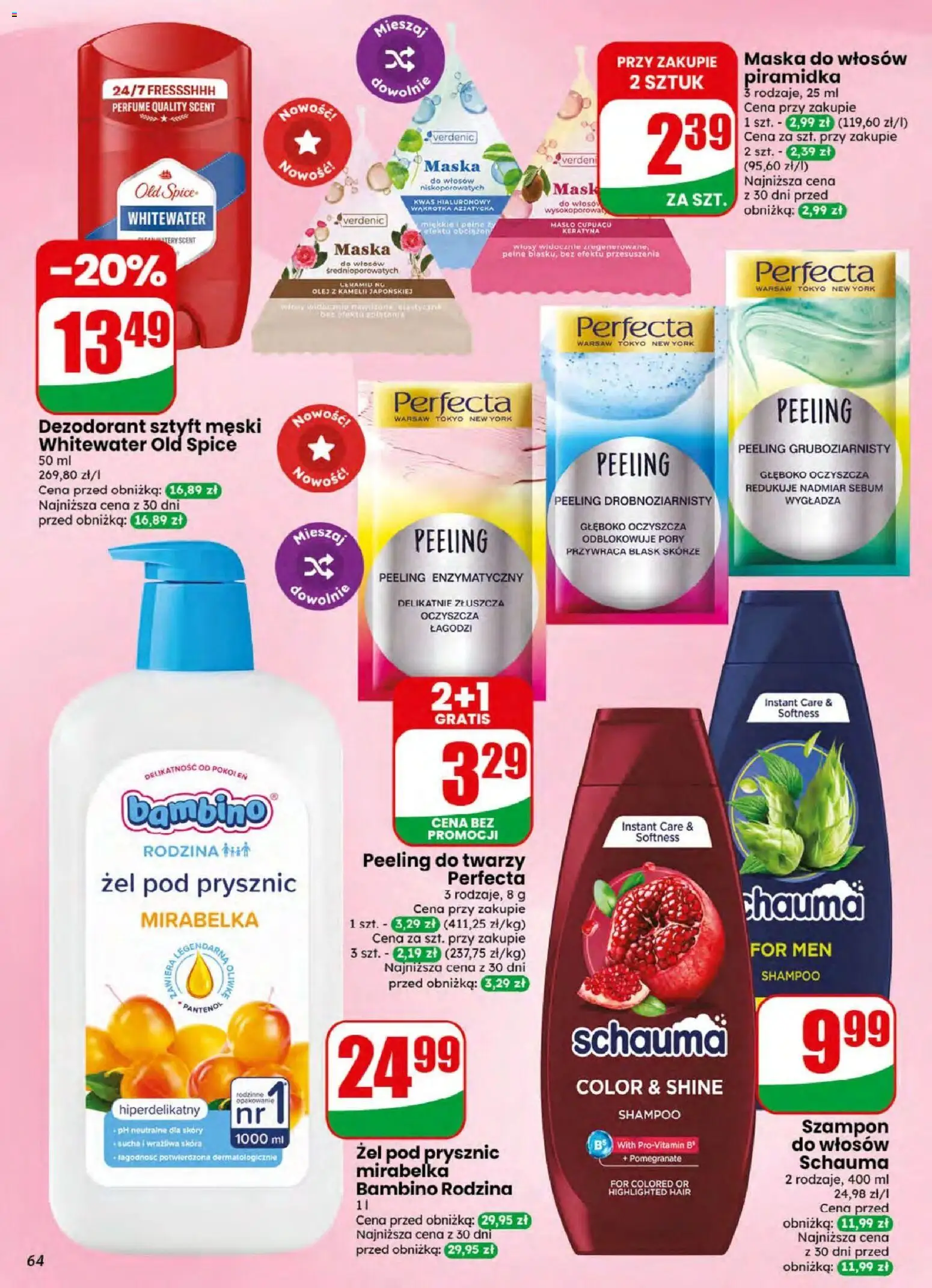 Dino gazetka od 05.08.2026 | Strona: 64 | Produkty: Prysznic, Olej, Peeling, Dezodorant