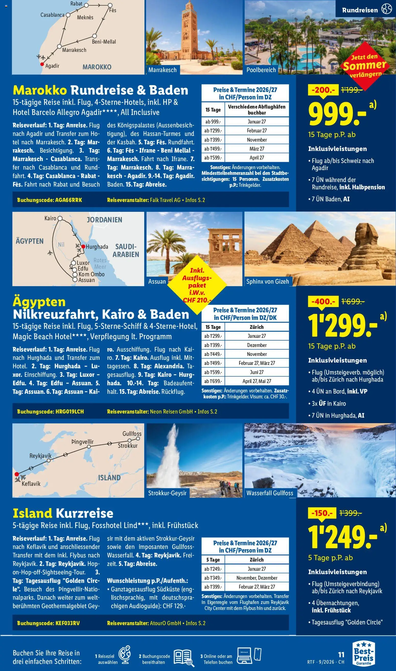 Lidl aktionen September/Oktober Reise-Highlights – gültig ab 14.09.2026 | Seite: 11