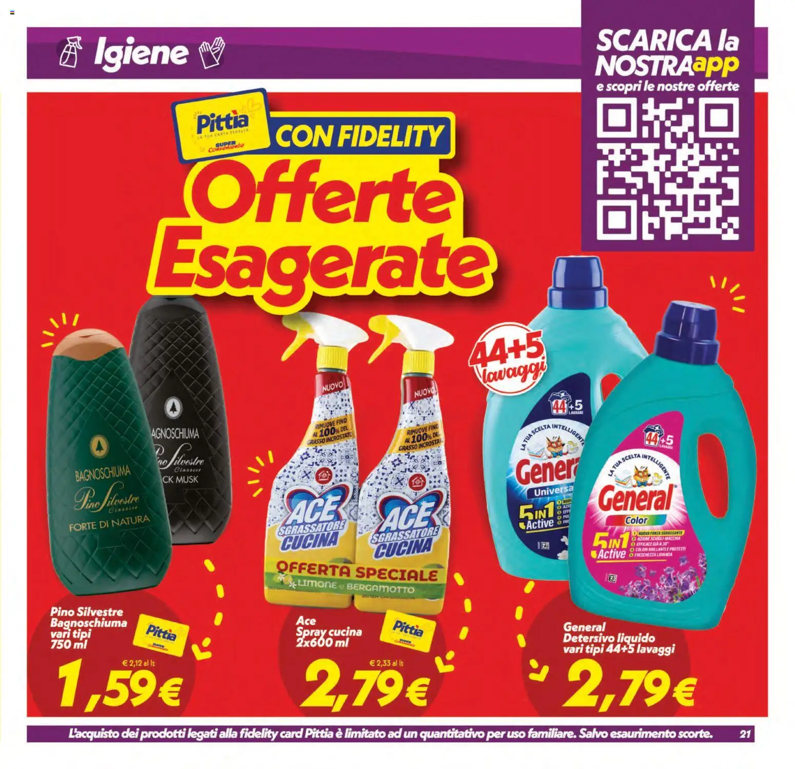 Volantino SuperConveniente del 01/09/2026 | Pagina: 21 | Prodotti: Bagnoschiuma, Sgrassatore, Lavanda