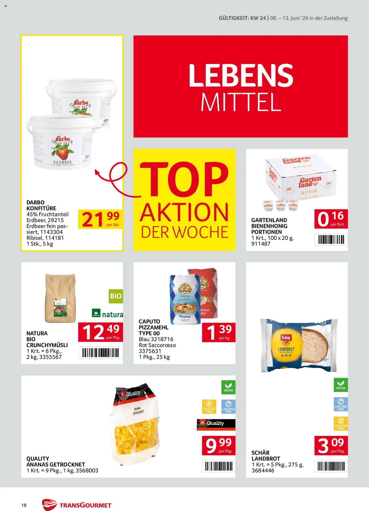 Transgourmet Zustellaktion gültig ab 08.06.2026 | Seite: 18
