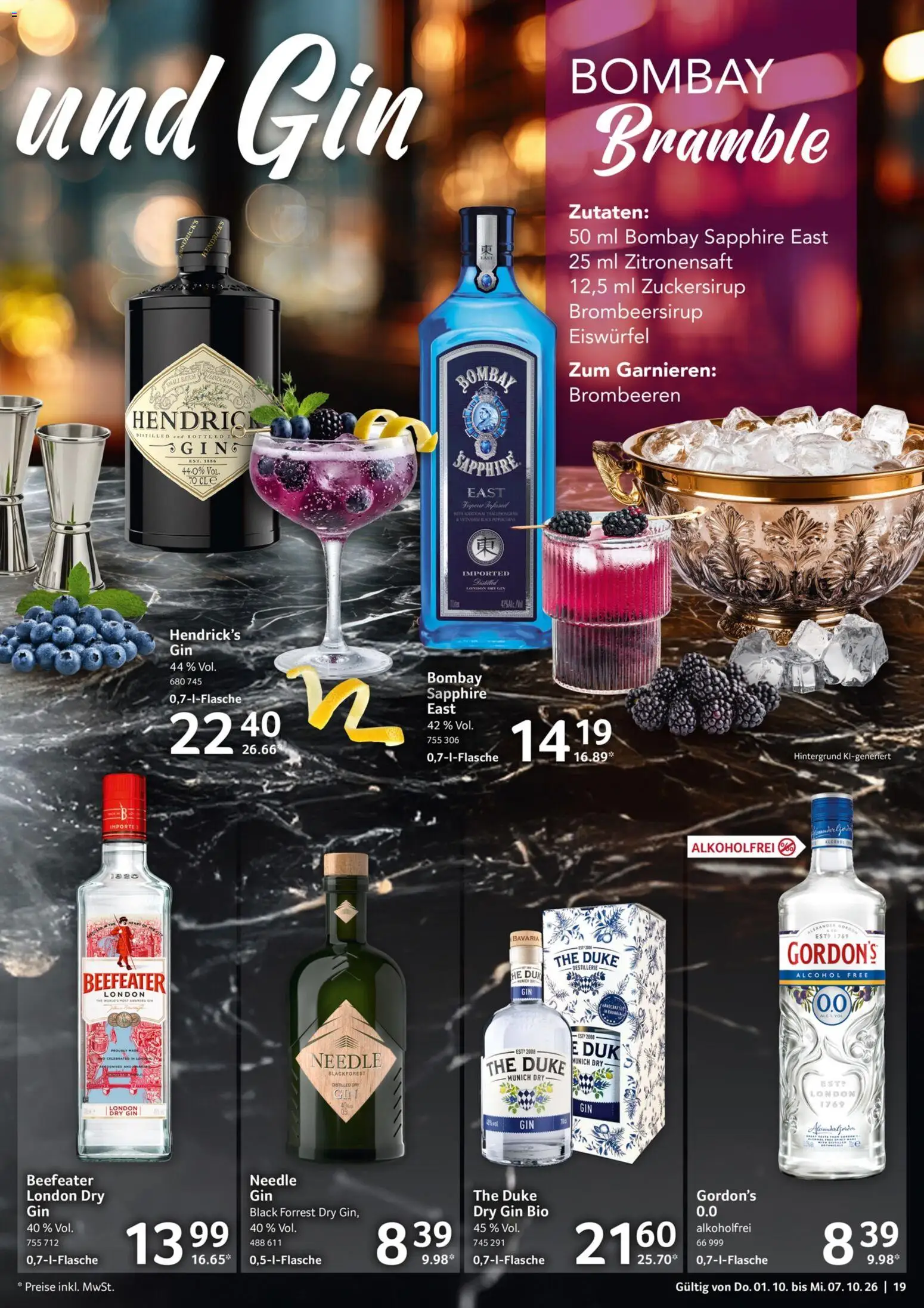 Selgros Prospekt – gültig ab 01.10.2026 | Seite: 19 | Produkte: Gin