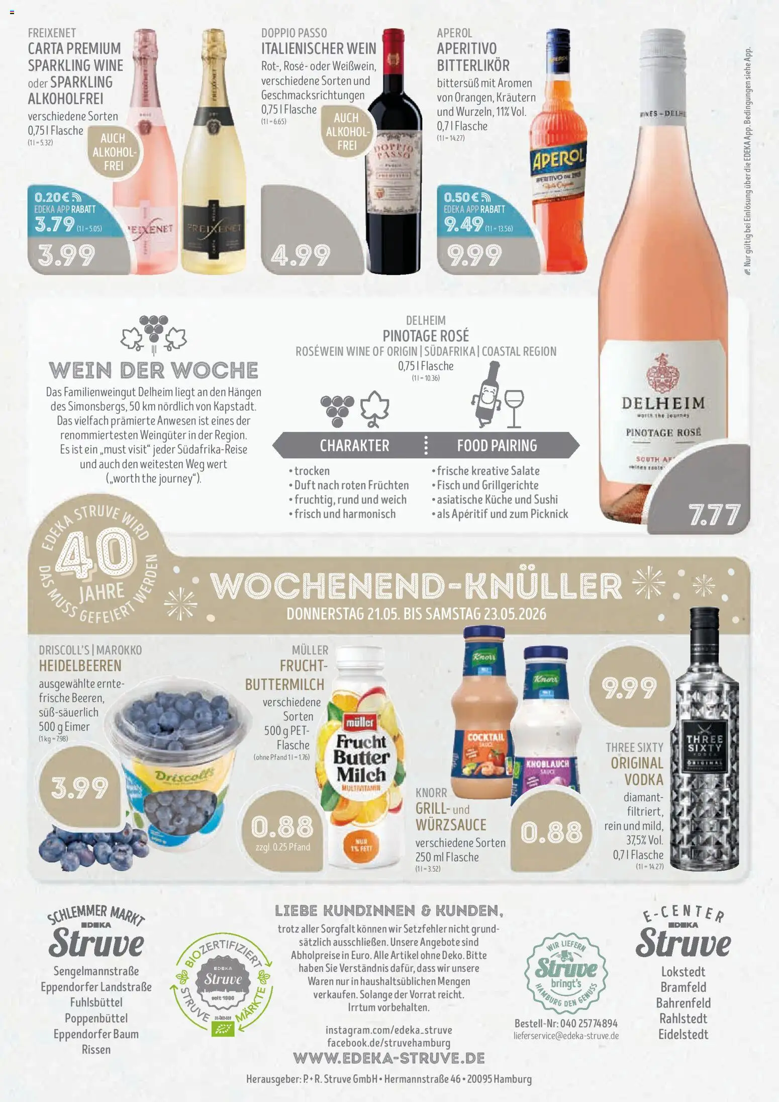 Edeka Struve Prospekt 	 – gültig ab 18.05.2026 | Seite: 16 | Produkte: Buttermilch, Milch, Freixenet, Knoblauch