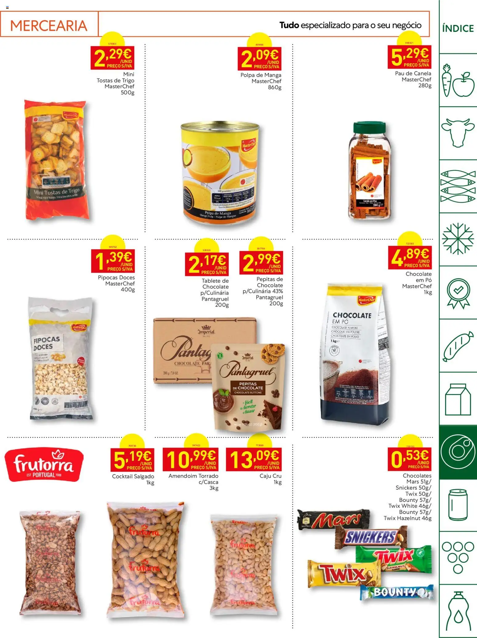 Recheio Horeca │ válido de 07/07/2026 | Página: 23 | Produtos: Tostas, Polvo, Canela, Doces