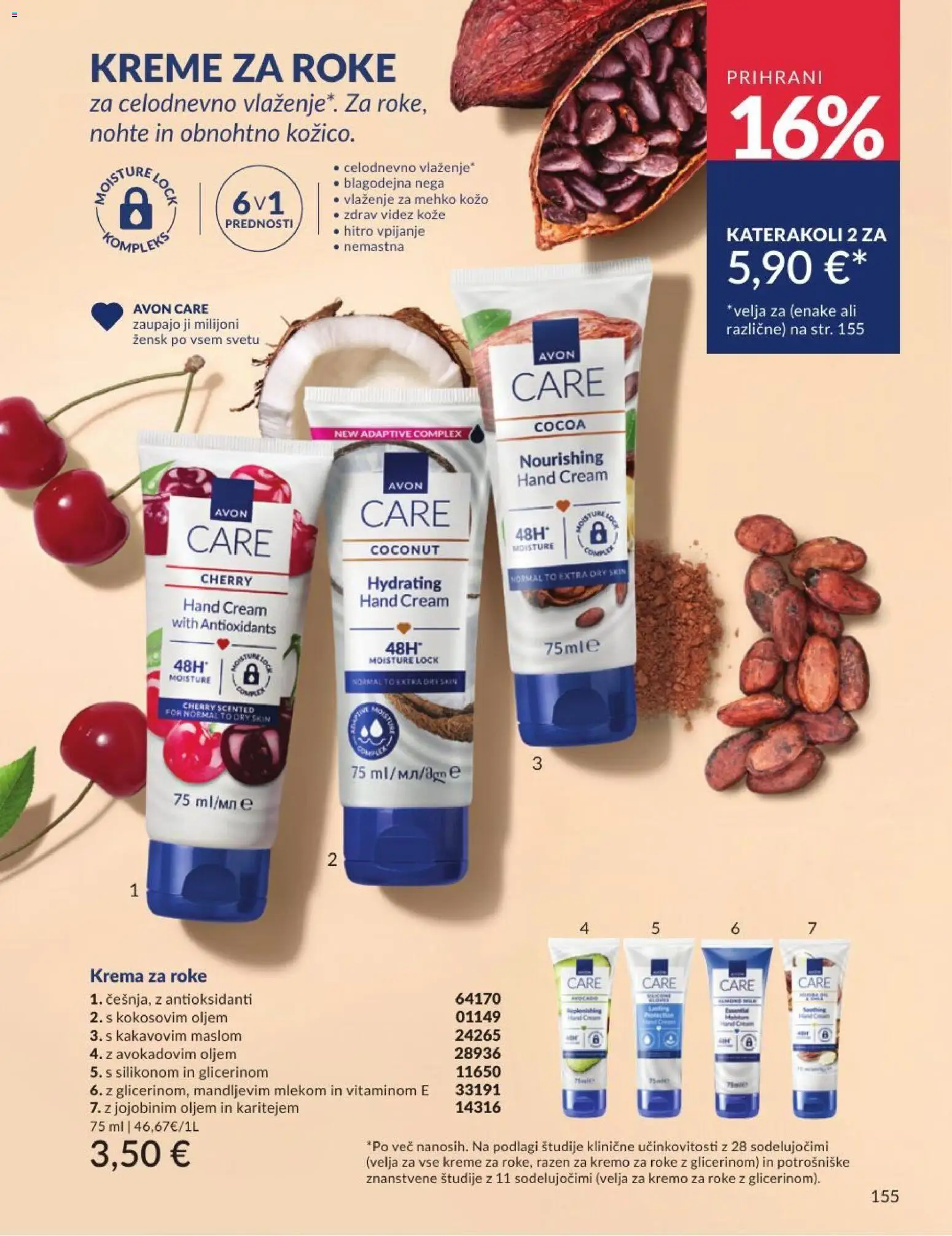 Novi Avon katalog ponudbe – veljaven od 30.06.2026 | Stran: 155 | Izdelki: Krema, Krema za roke