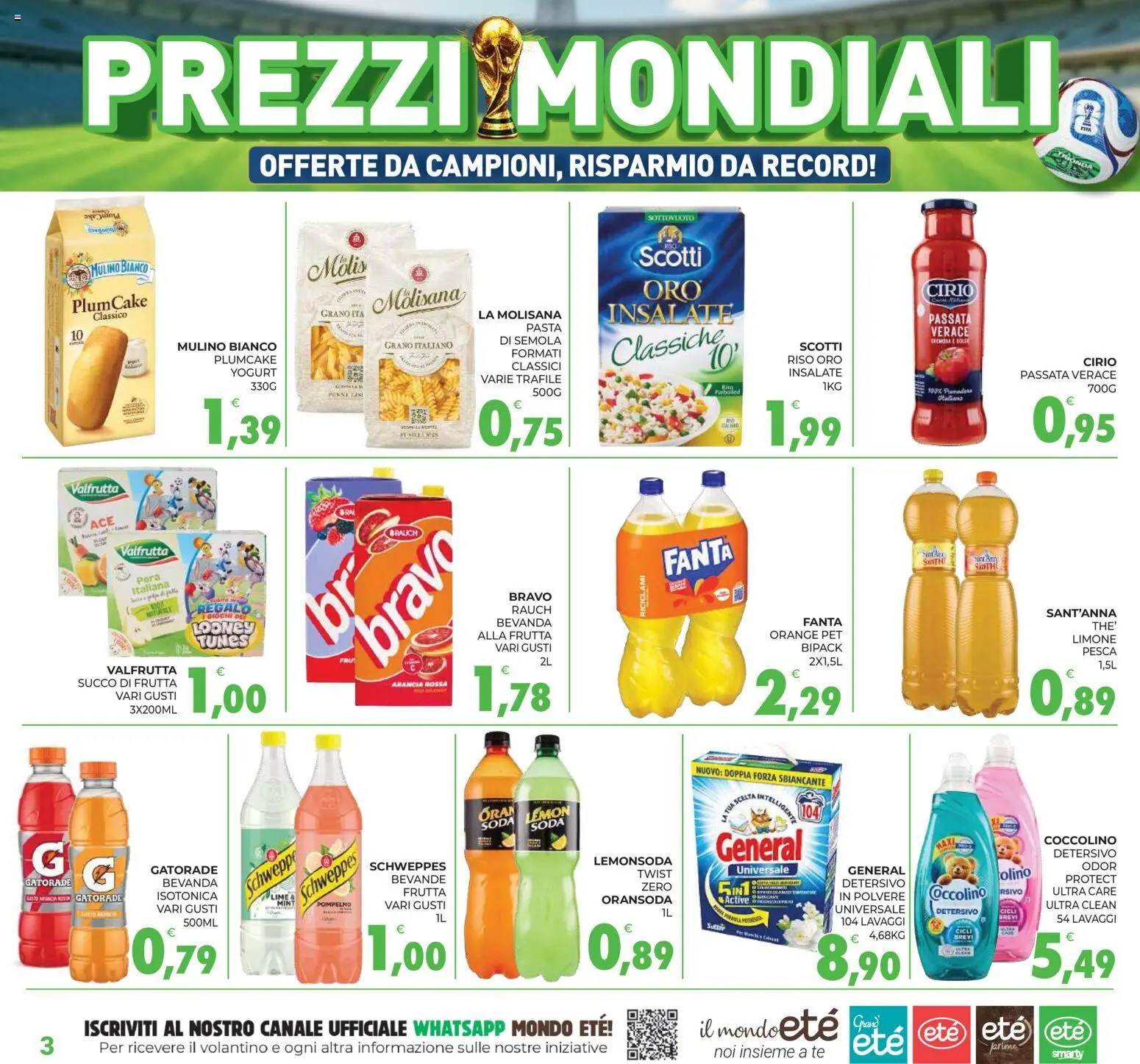 Volantino Eté del 12.06.2026 | Pagina: 3 | Prodotti: Yogurt, Riso, Pesca, Arancia
