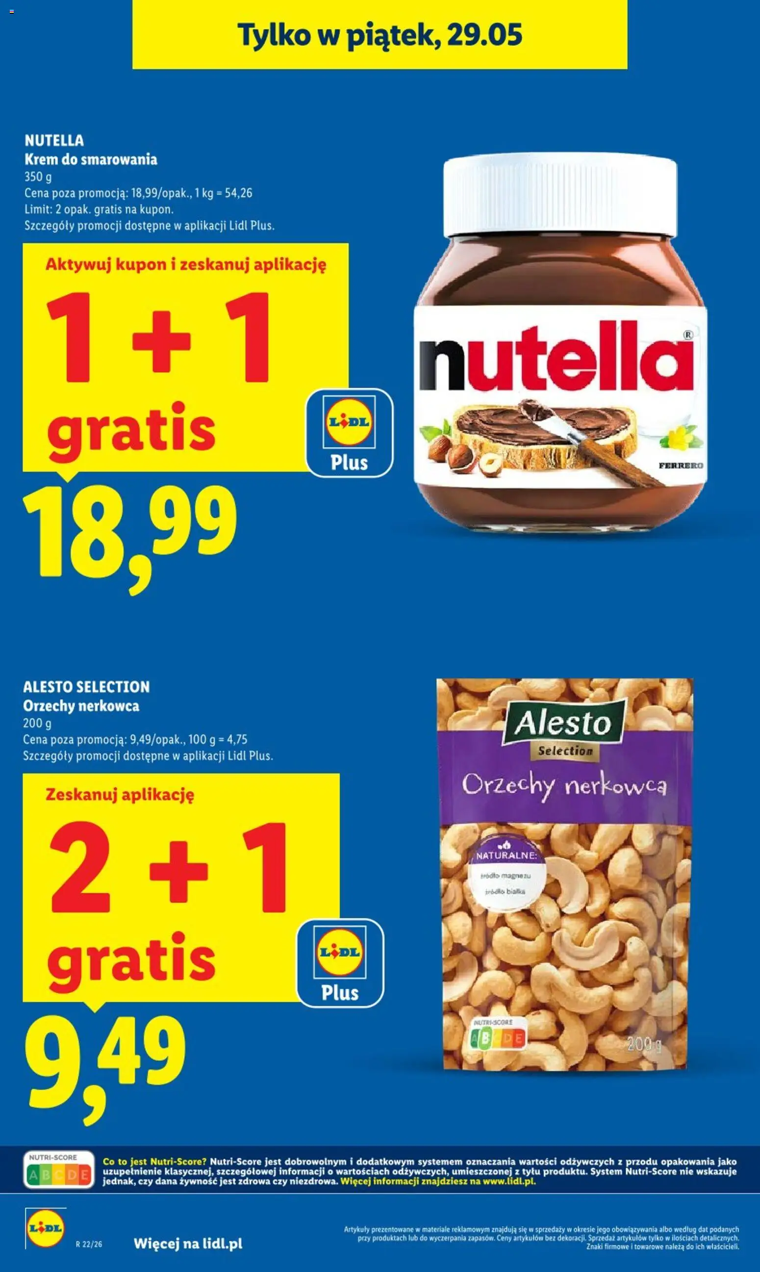 Lidl gazetka od 28.05.2026 | Strona: 4 | Produkty: Nutella, Orzechy, Krem