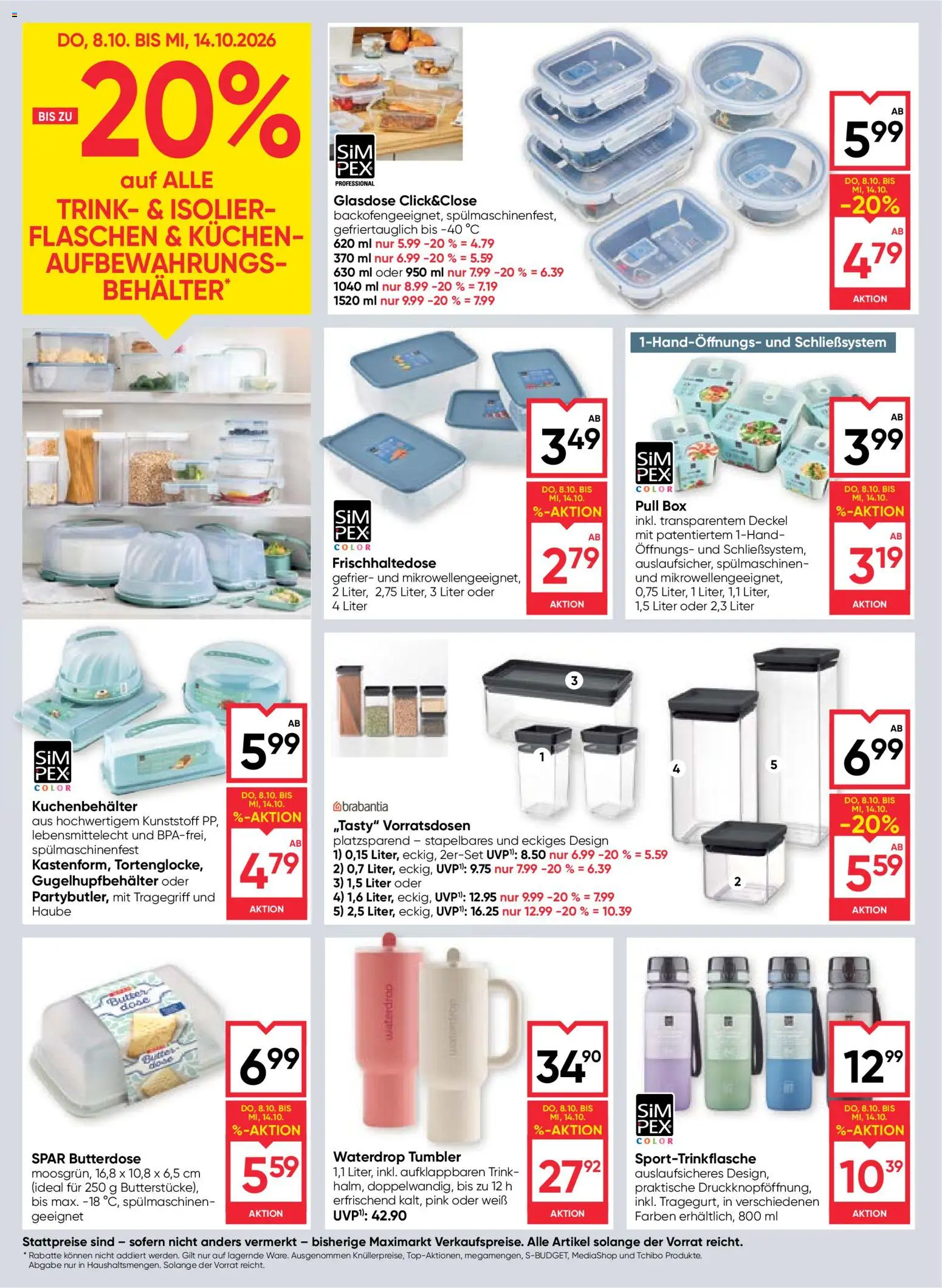 Maximarkt Flugblatt gültig ab 08.10.2026 | Seite: 28 | Produkte: Box