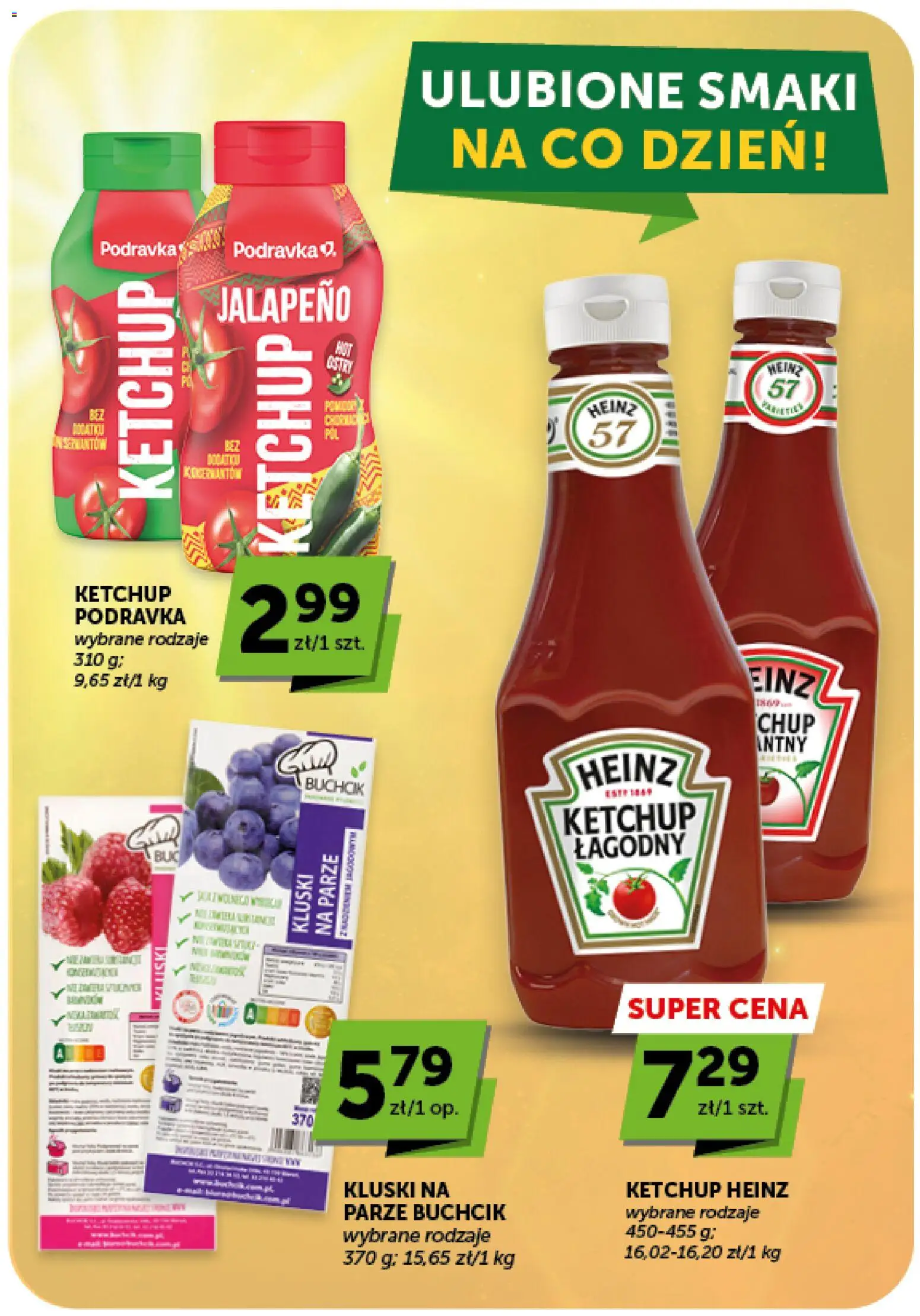 Groszek gazetka - Market od 23.07.2026 | Strona: 20 | Produkty: Ketchup, Kluski na parze