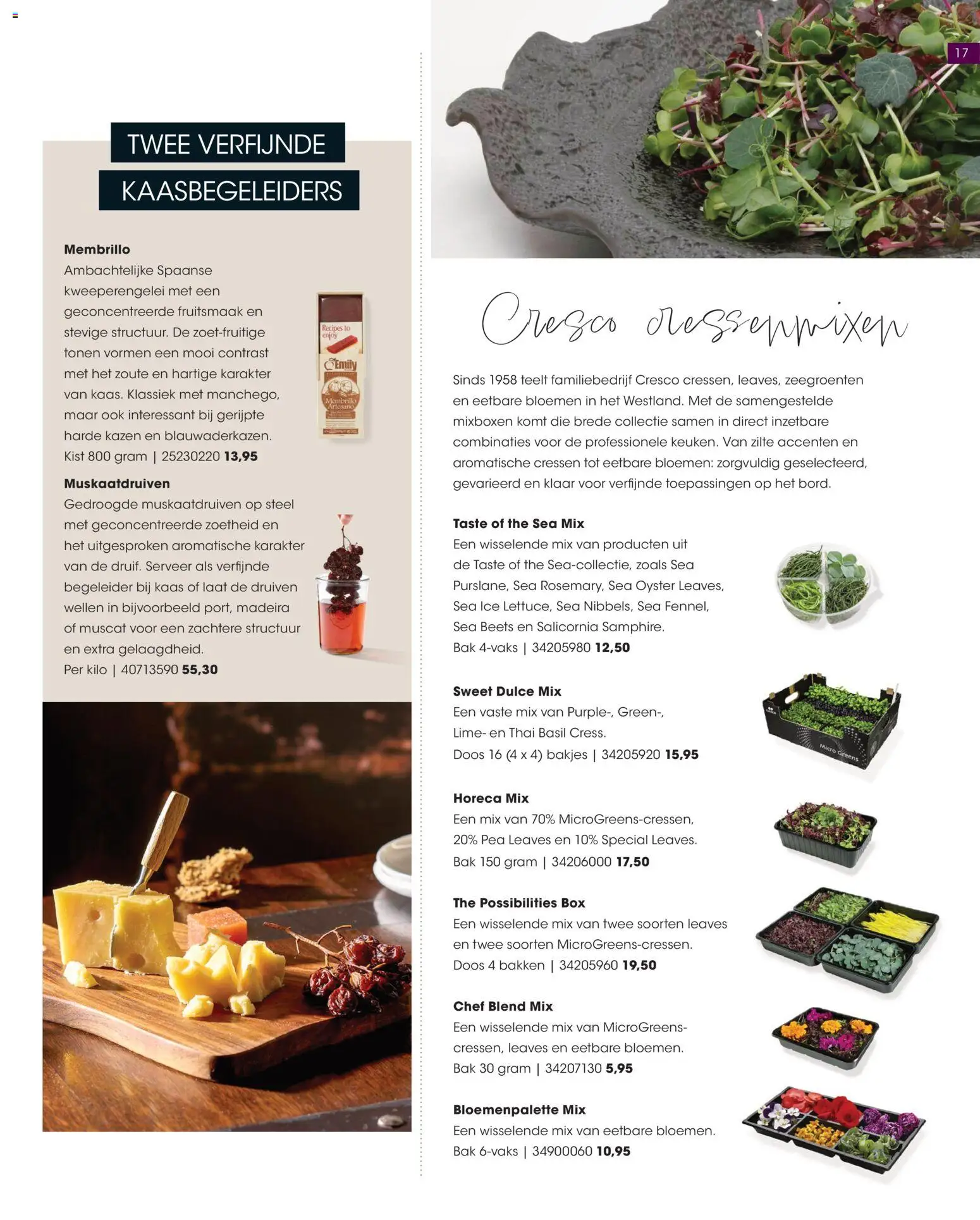 {H1} | Pagina: 17 | Producten: Kaas, Bloemen, Box, Druiven