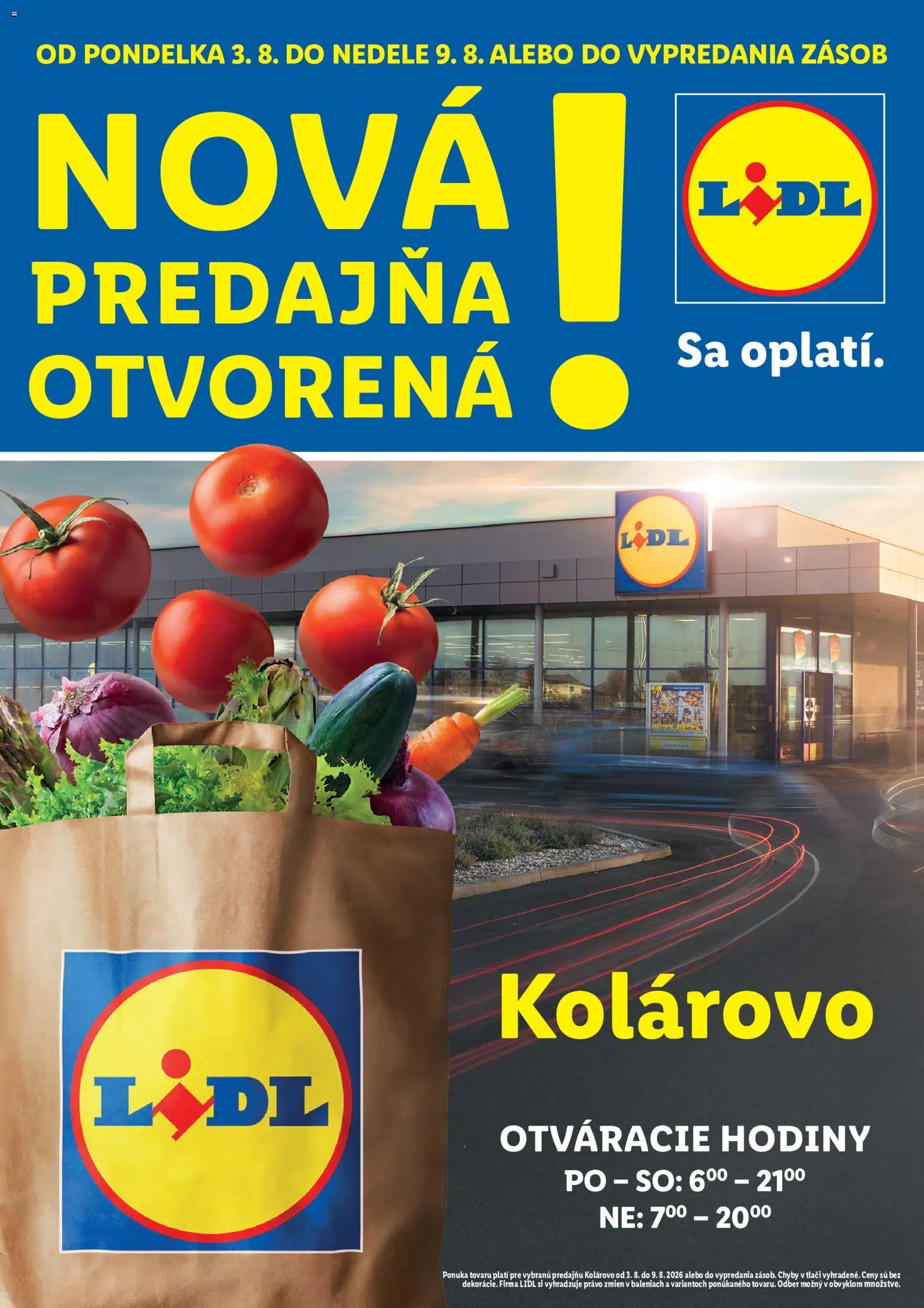 Nové Lidl akcie – leták je platný od 03.08.2026 | Strana: 1 | Produkty: Hodiny