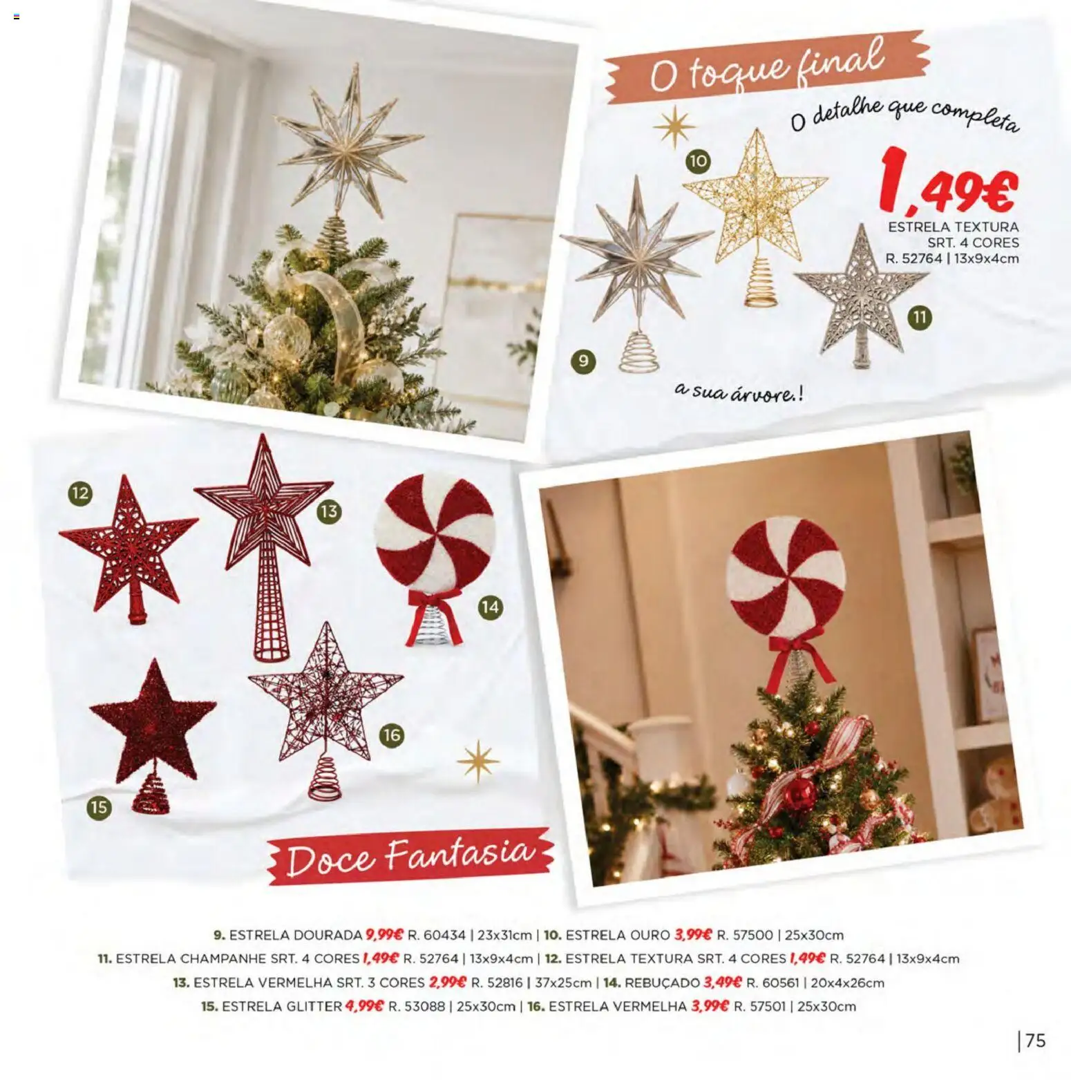 Espaço Casa Catálogo de Natal 2026 │ válido de 06/10/2026 | Página: 75 | Produtos: Dourada, Champanhe