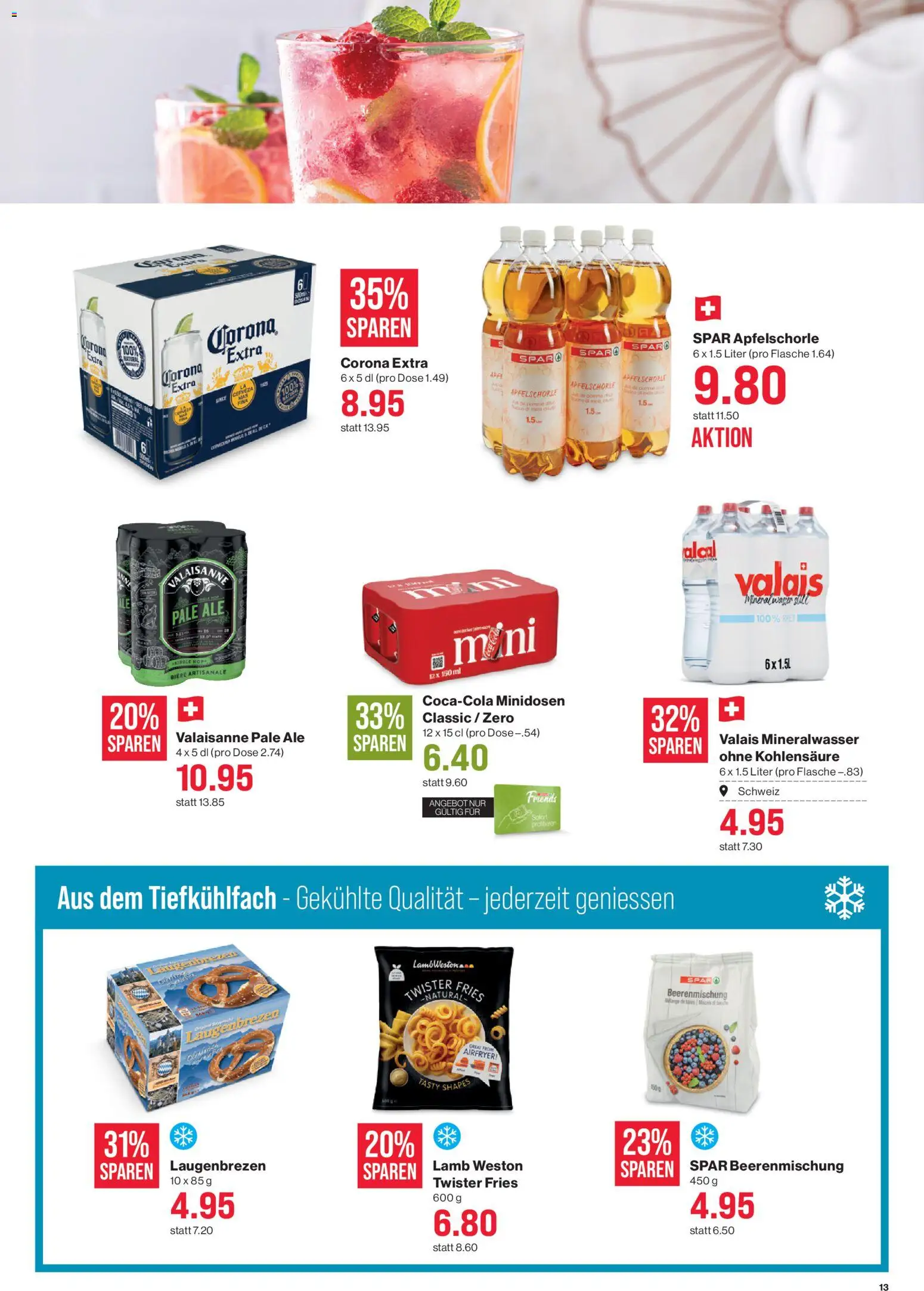 SPAR aktionen – gültig ab 06.08.2026 | Seite: 13 | Produkte: Mineralwasser