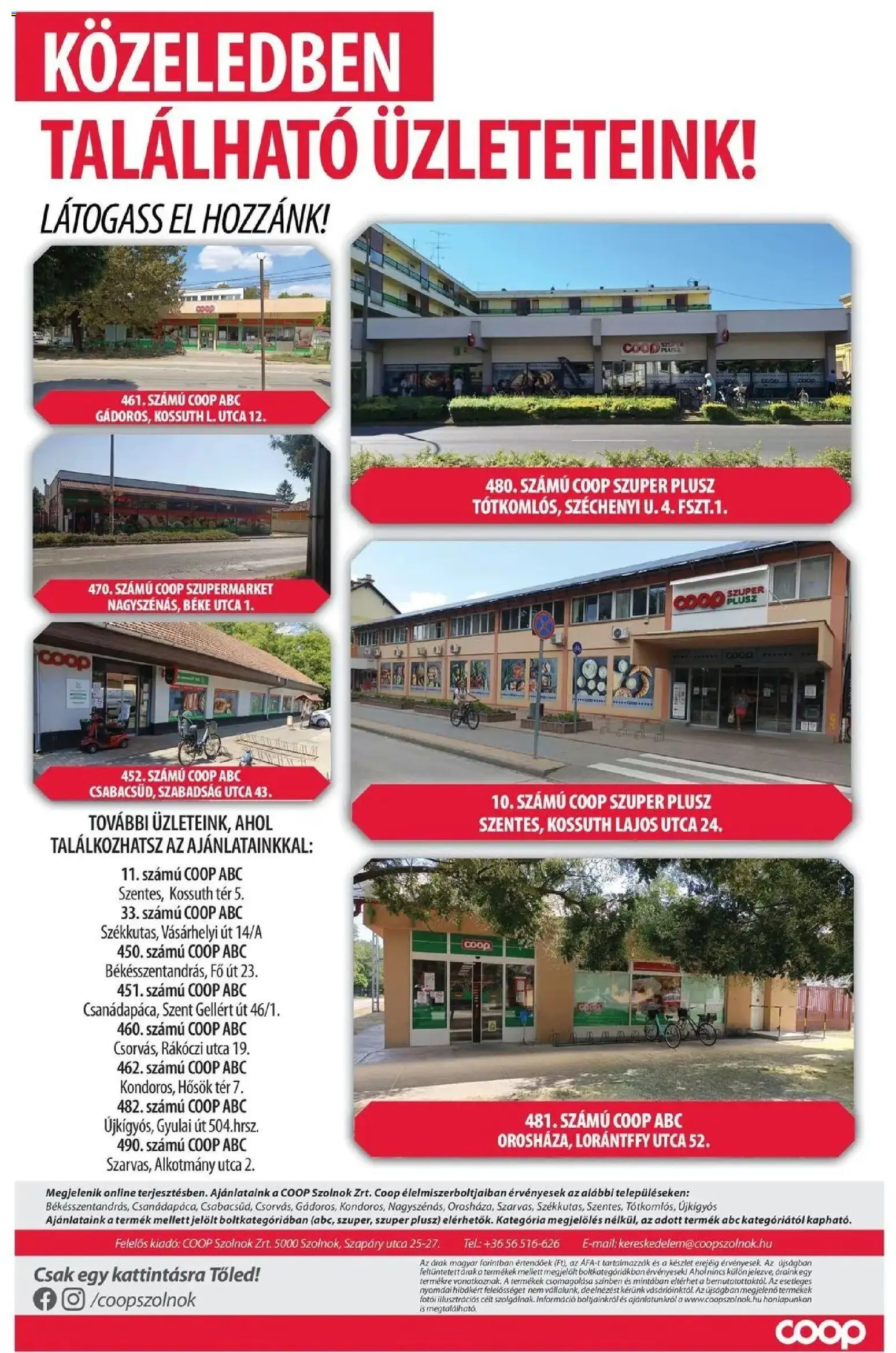 COOP Szolnok akciós újság Békésszentandrás - 2026.10.15. -tól/töl > akció, lapozható szórólap 🛍️ | Oldal: 9