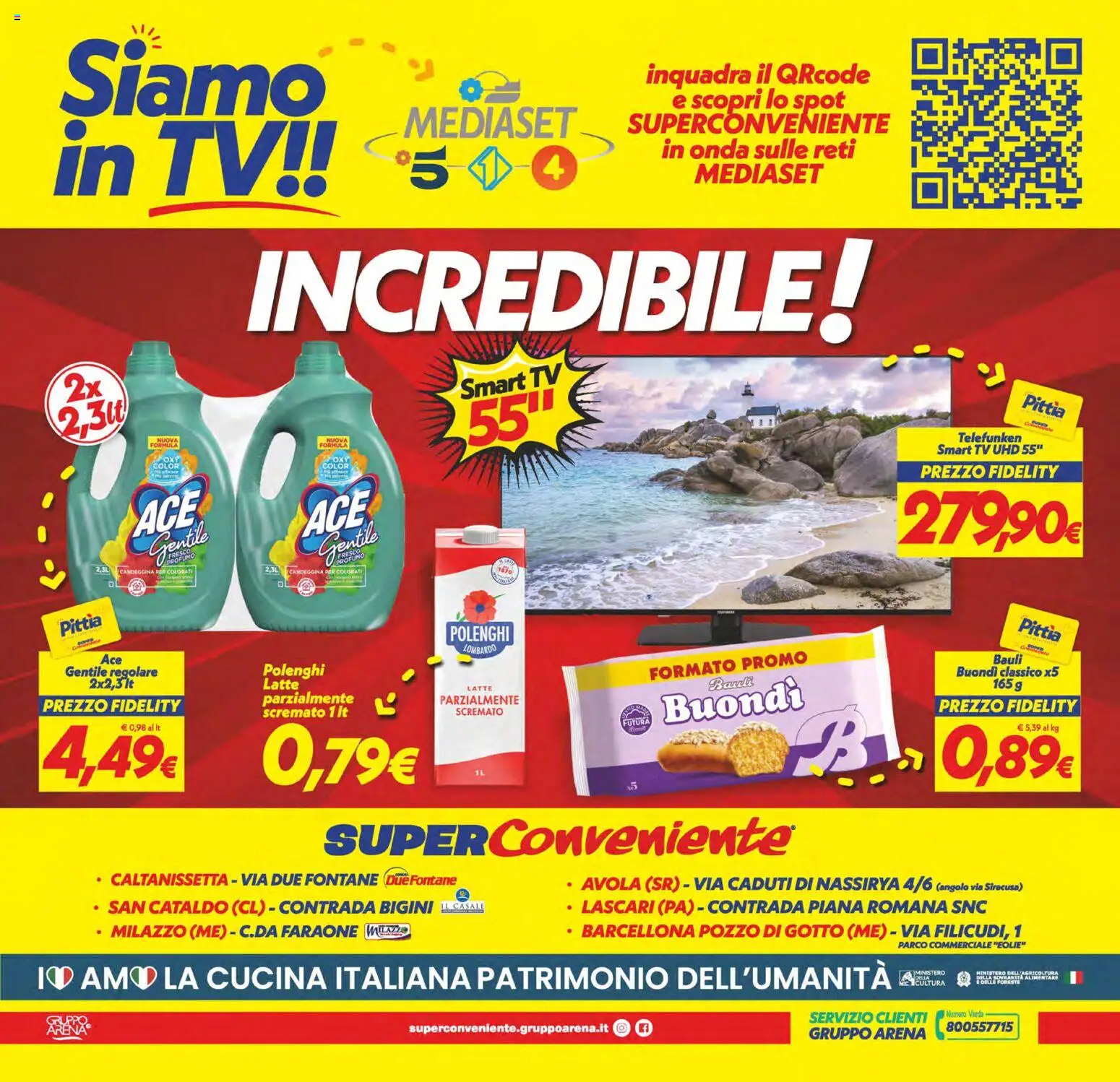 Volantino SuperConveniente del 29.05.2026 | Pagina: 28 | Prodotti: smart TV, Candeggina, TV, Profumo