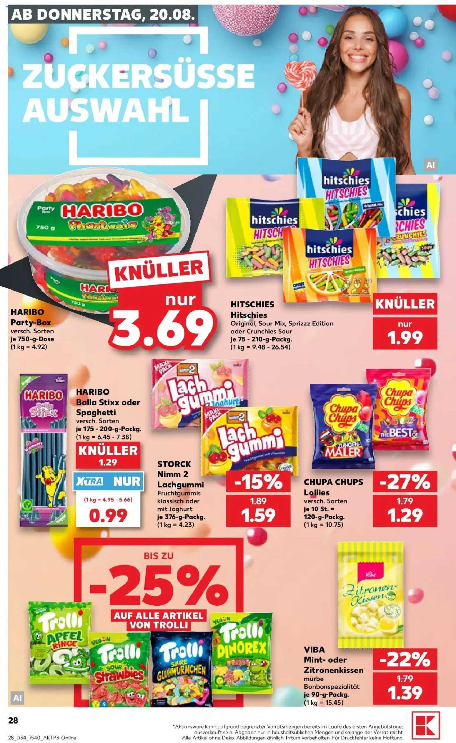 Prospekt Kaufland ab 17.08.2026 » Angebote Online zum Blättern | Seite: 39 | Produkte: Kissen, Haribo, Spaghetti, Äpfel