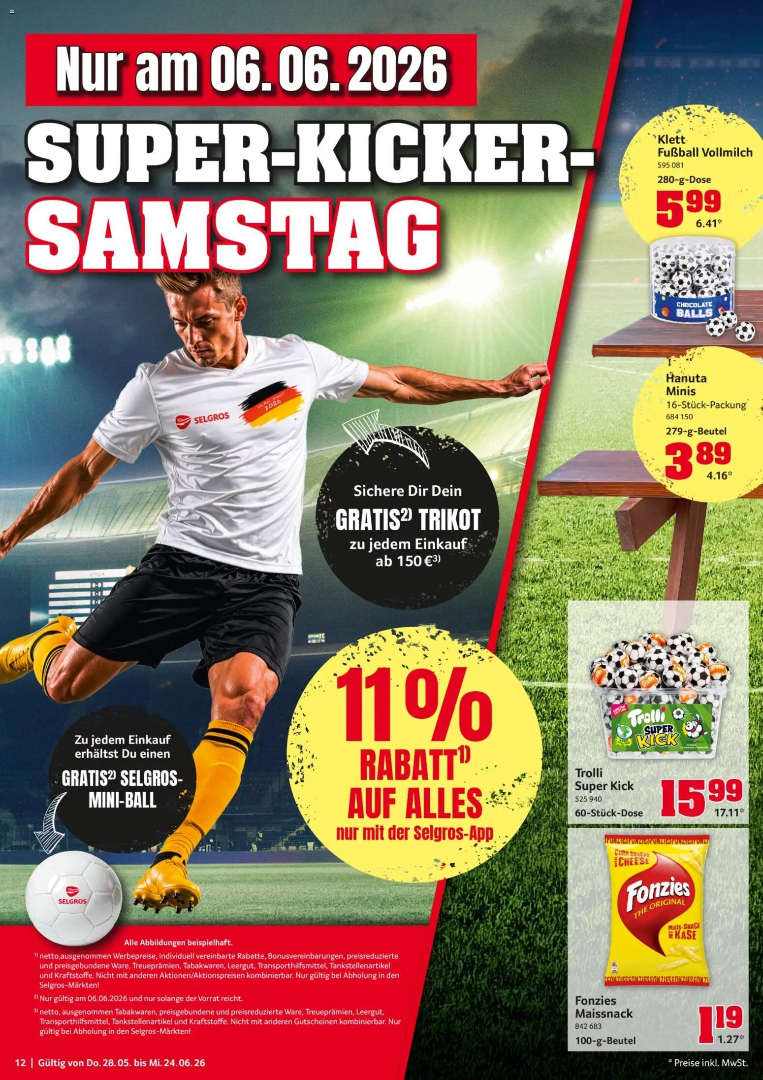Selgros Fussball Sommer – gültig ab 28.05.2026 | Seite: 12 | Produkte: Fußball