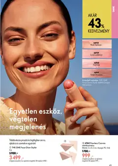 Katalógus Oriflame 2026/11 - amely érvényes a következő dátumtól: 2026.07.29. | Oldal: 45 | Termékek: Smink, Pirosító, Sminkszivacs