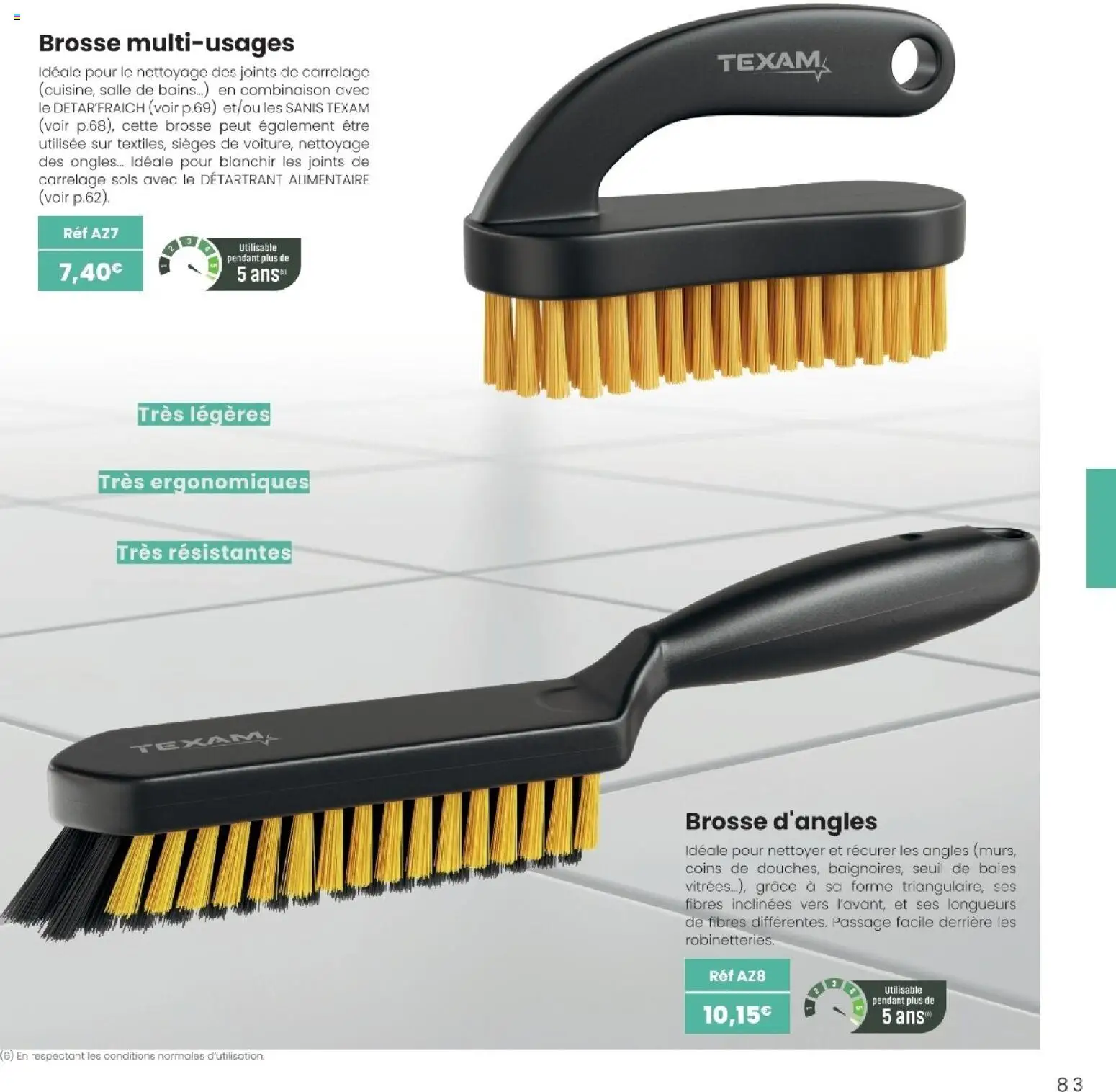 {H1} | Page: 83 | Produits: Brosse, Combinaison