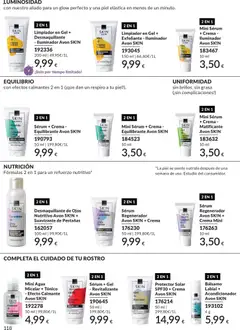 Vista previa Sérum + Crema - Equilibrante Avon SK!N, Serum and cream with Allantoin and Cannabis Sativa Seed Oil for balance. válido desde el 01.06.2026 | Página: 118