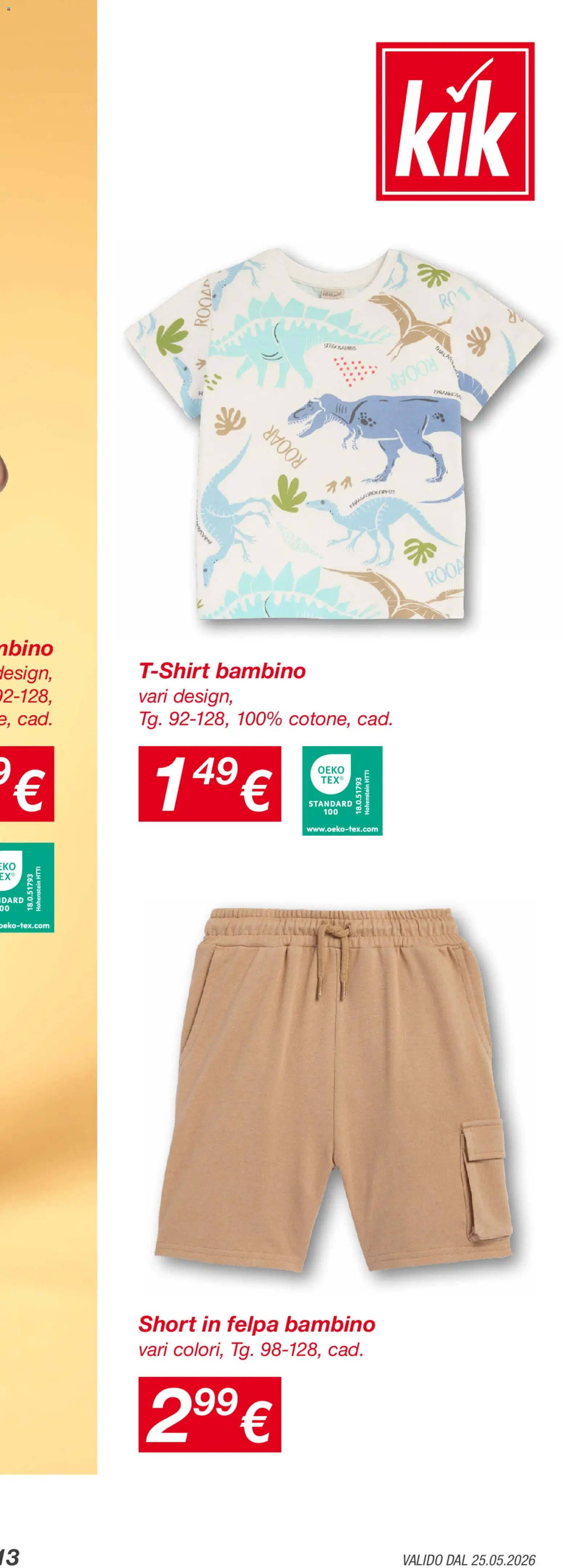 Volantino KiK del 25.05.2026 | Pagina: 25 | Prodotti: Felpa