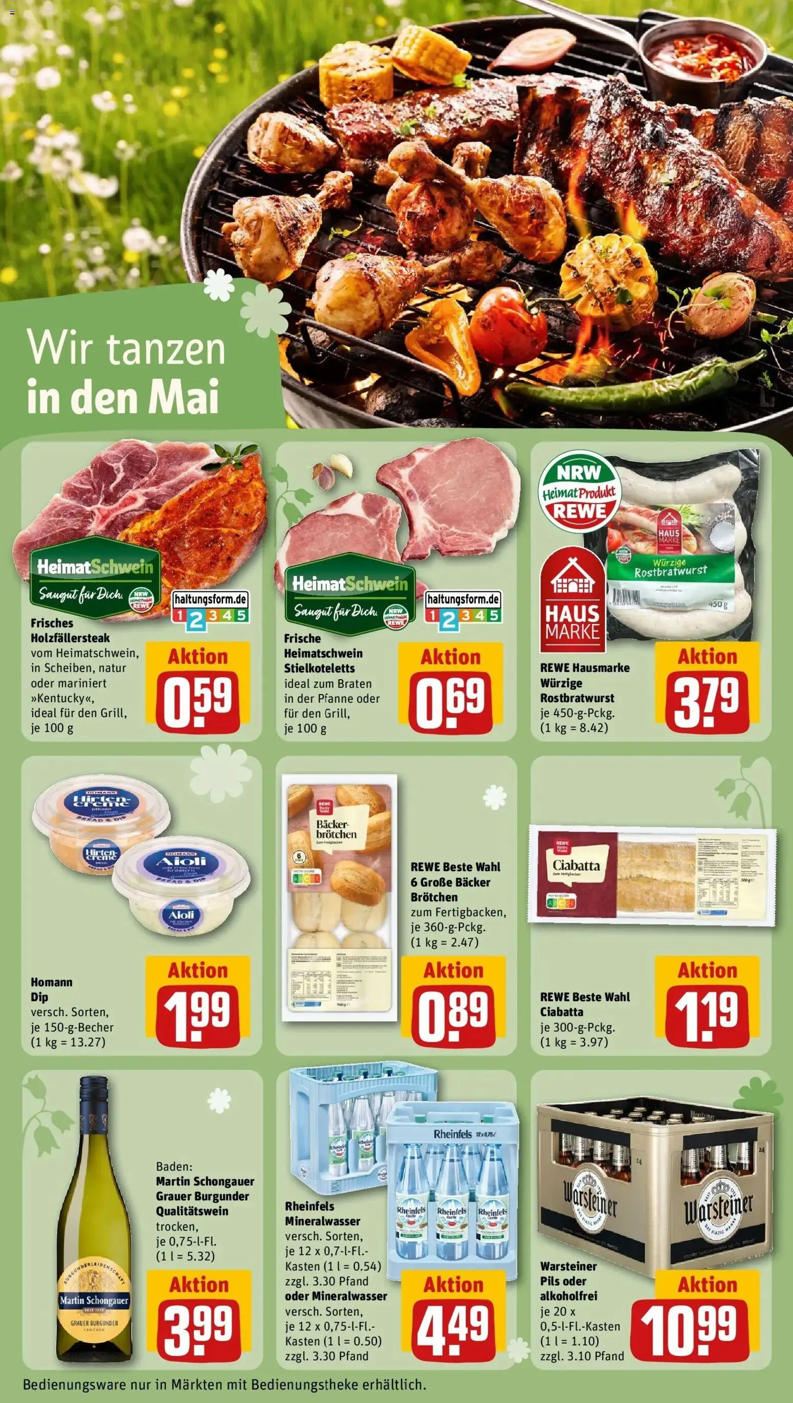 Rewe Prospekt Mettmann	 – gültig ab 27.04.2026 | Seite: 16 | Produkte: Pils, Mineralwasser, Warsteiner, Steak