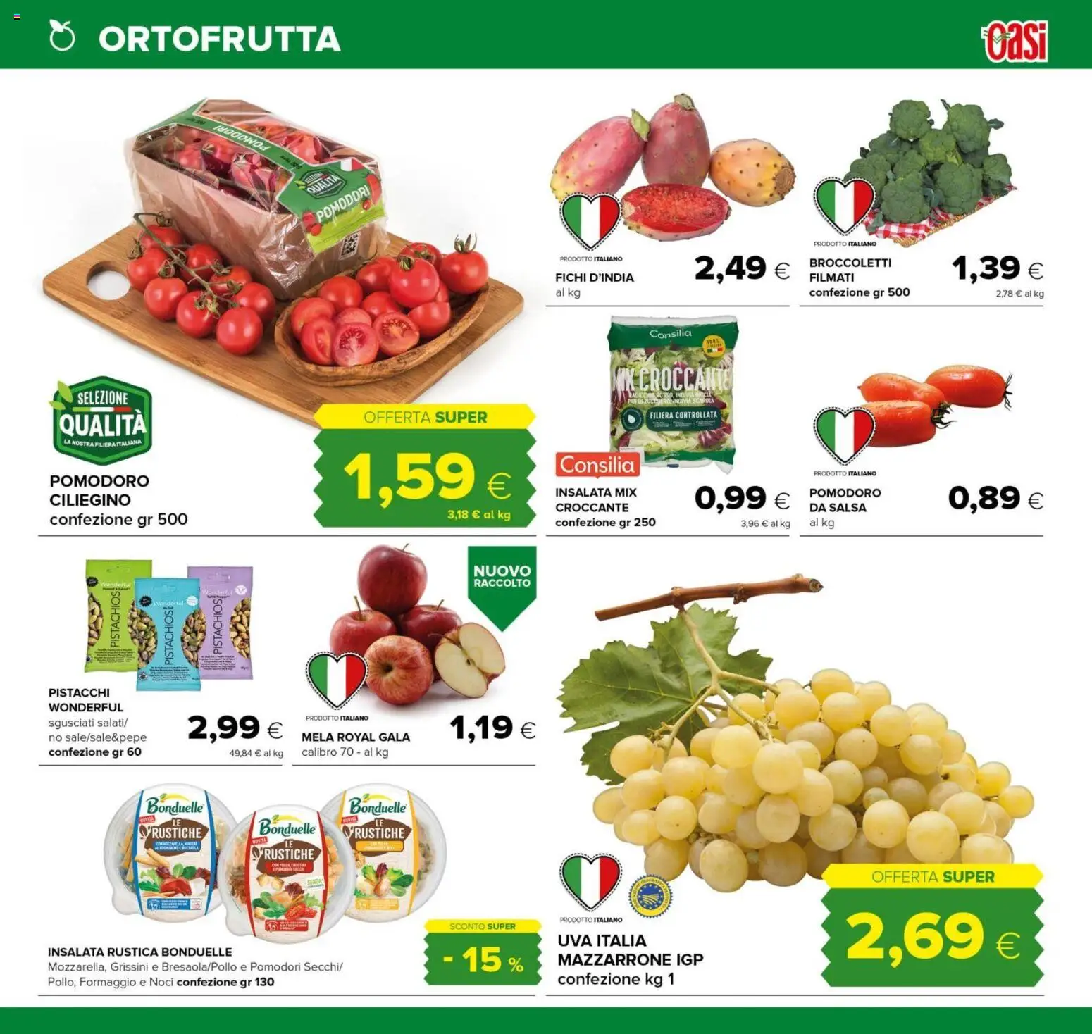 Volantino Oasi del 21/08/2026 | Pagina: 11 | Prodotti: Noci, Broccoletti, Uva, Grissini
