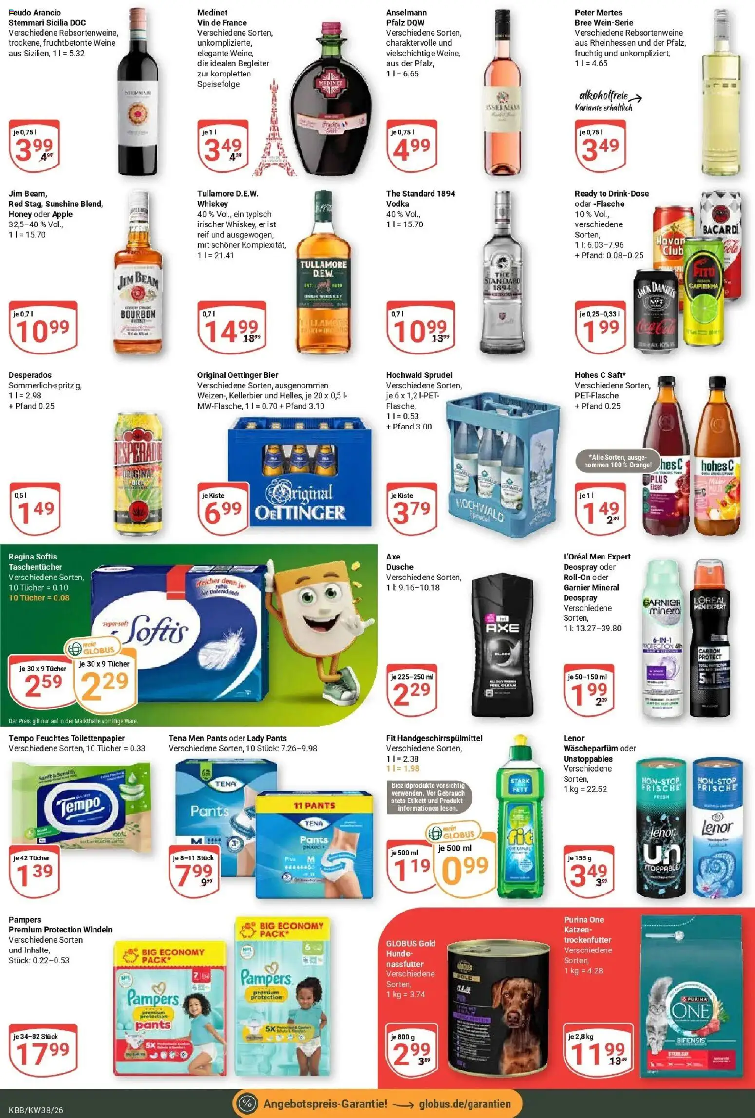 Globus Prospekt Koblenz-Bubenheim (ab 14.09.2026) » Angebote online | Seite: 3 | Produkte: Jim beam, Bier, Dusche, Apple