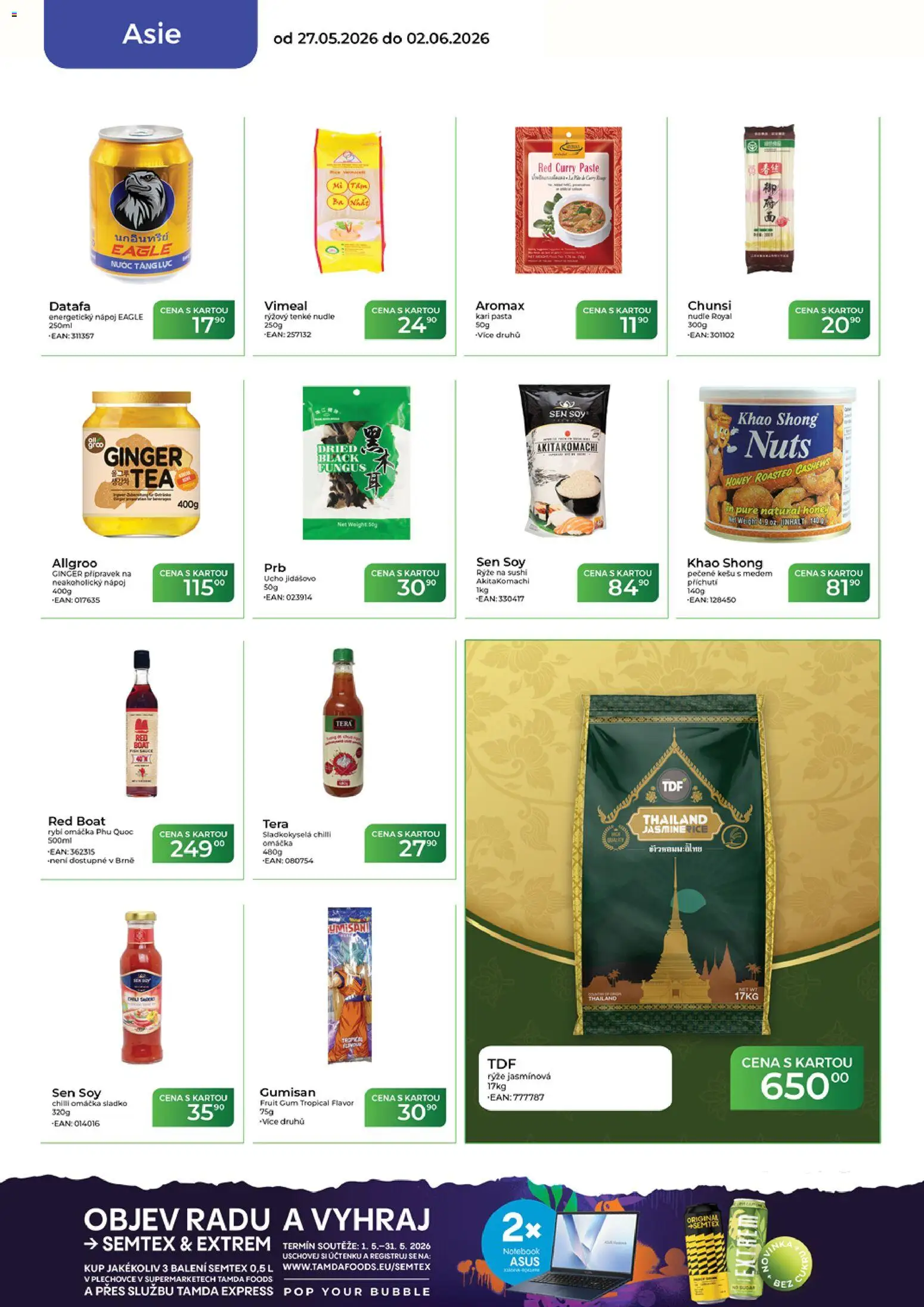 Tamda Foods leták od 27.05.2026 | Strana: 46 | Produkty: Kešu, Notebook, Energetický nápoj, Nudle