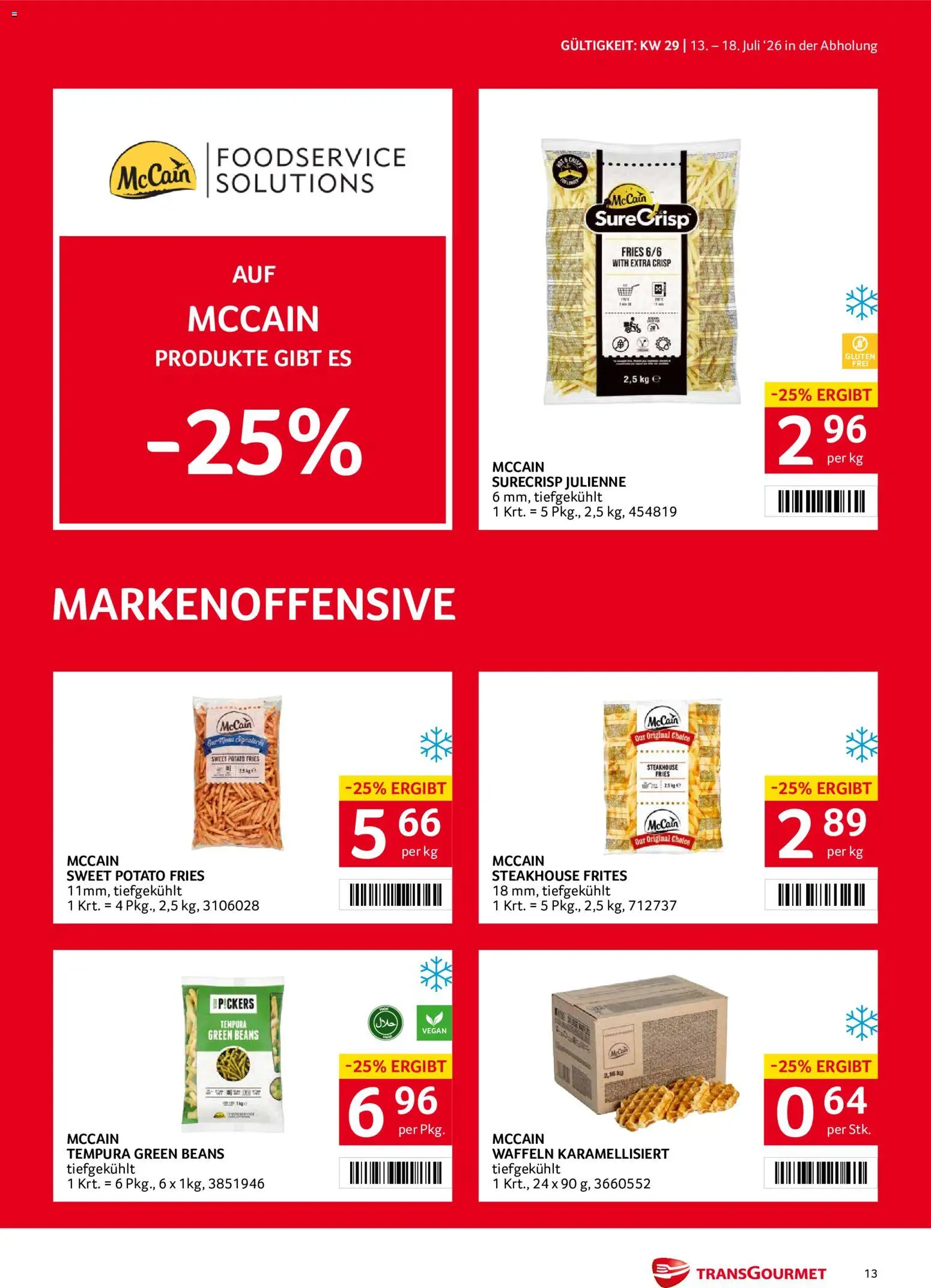 Transgourmet Flugblatt gültig ab 13.07.2026 | Seite: 13 | Produkte: Rum