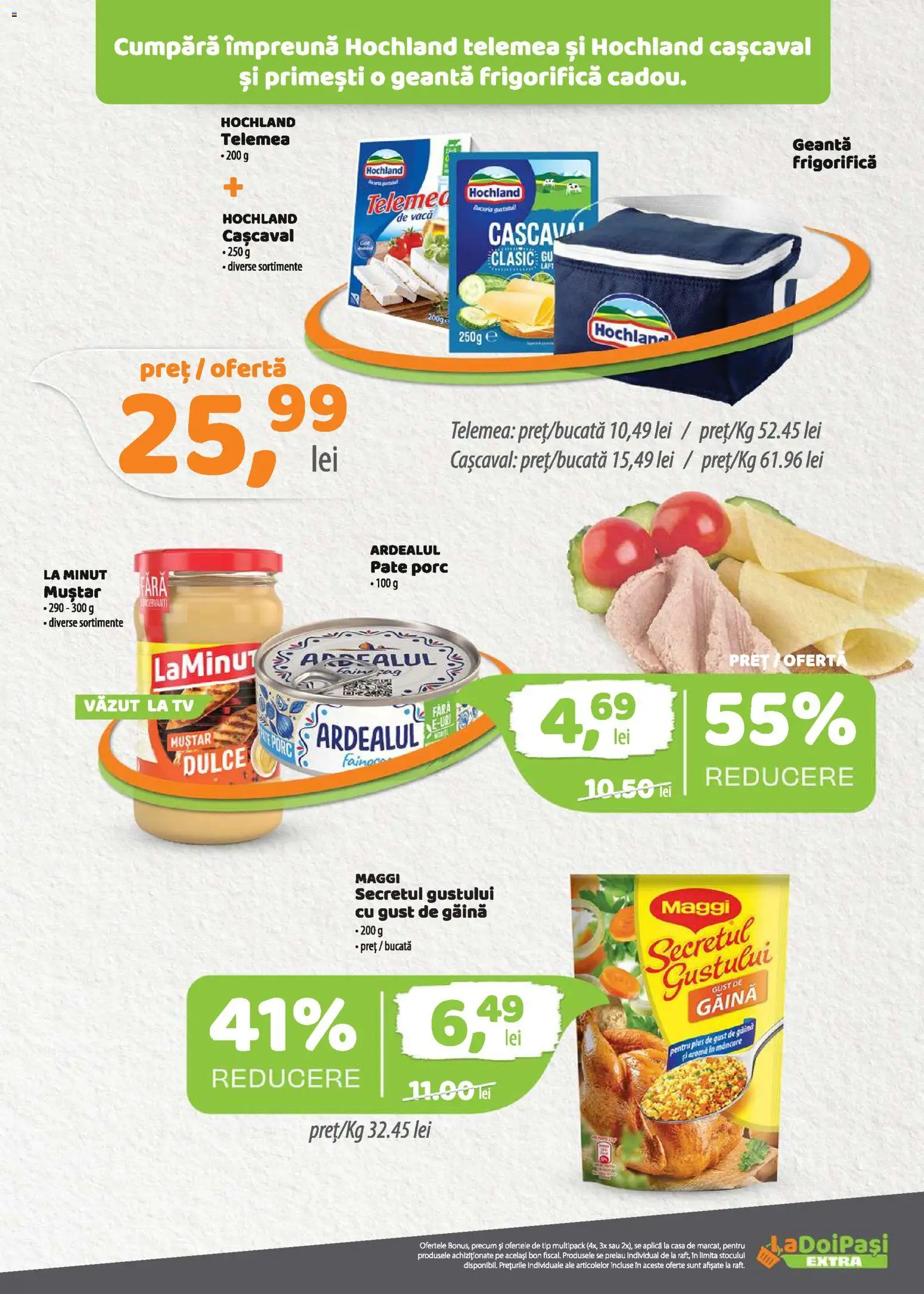 Noul catalog LaDoiPași – valabil de la 01.06.2026 | Pagină: 10 | Produse: Geantă, Pate, Cașcaval, Muștar
