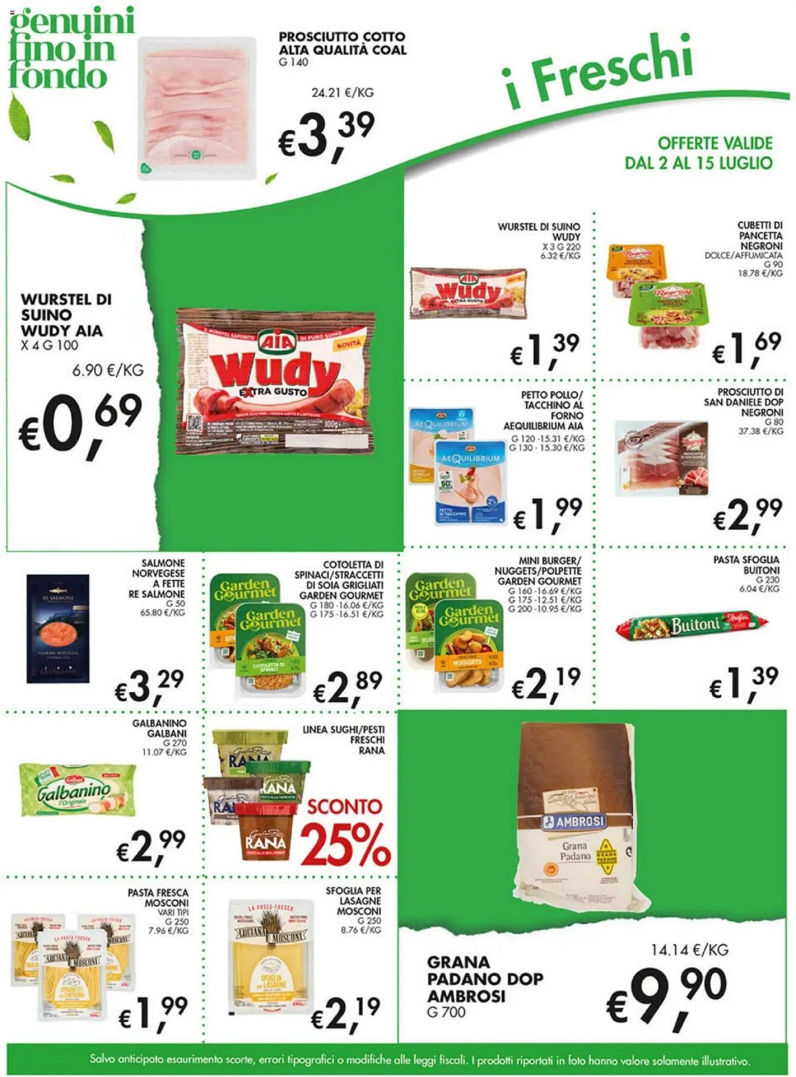 Volantino Coal del 02/07/2026 | Pagina: 7 | Prodotti: Prosciutto Cotto, Salmone, Nuggets, Forno
