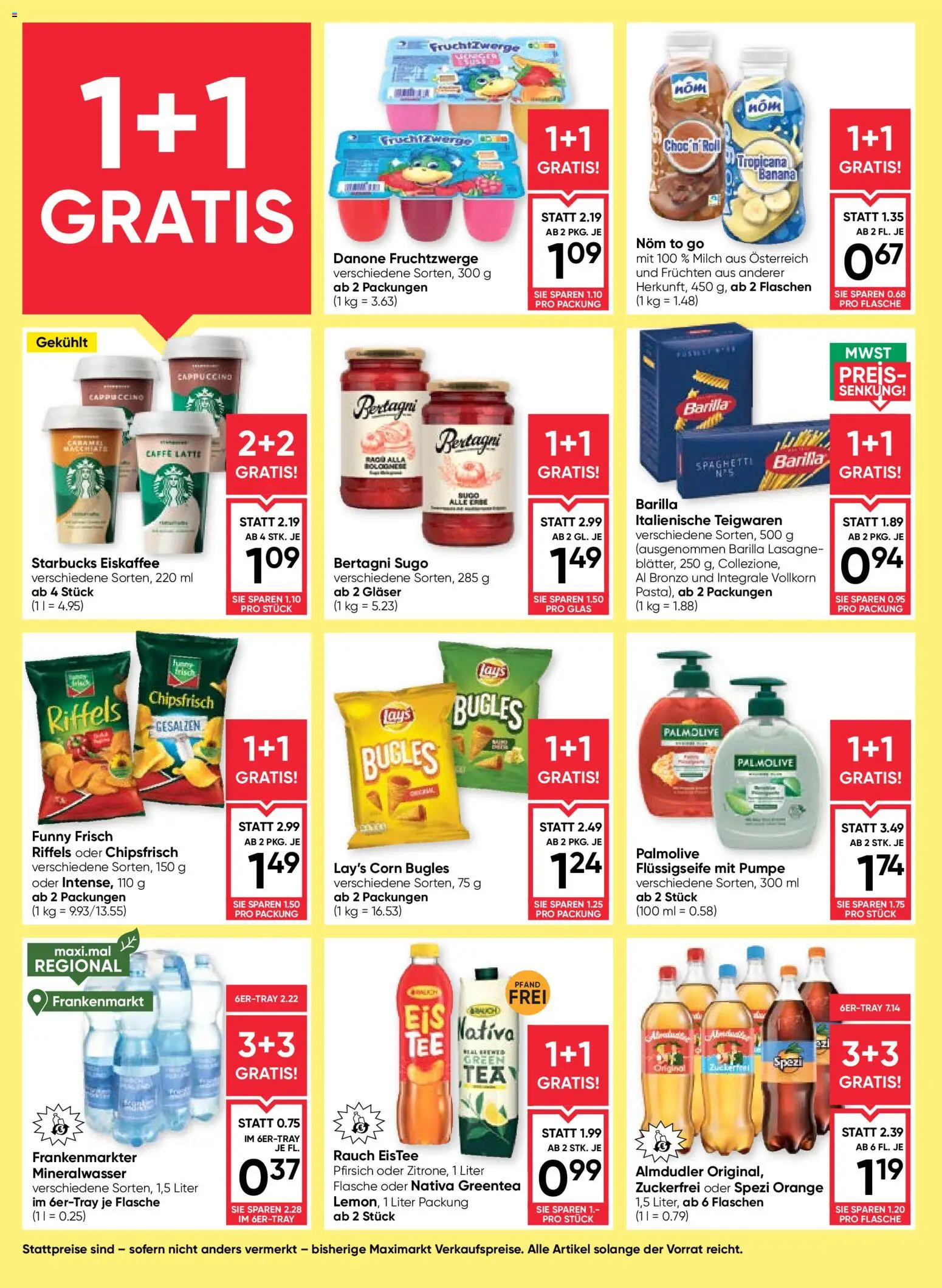 Maximarkt Flugblatt gültig ab 01.07.2026 | Seite: 14 | Produkte: Pfirsich, Milch, Hajdina liszt