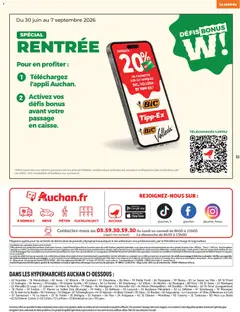 Auchan folder / publicité - Voorbeeld van een folder van Auchan, geldig van 28/07/2026 | Pagina: 51 | Producten: La, Bank, Appel