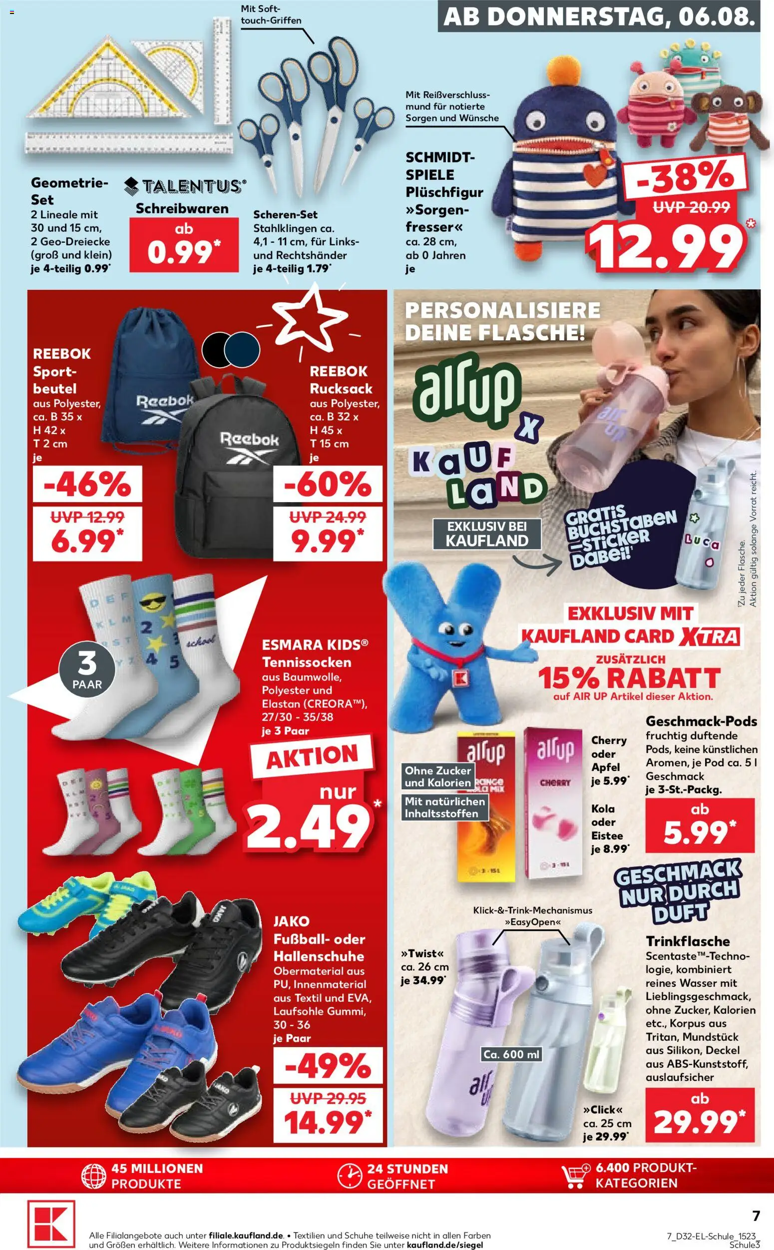 Kaufland Prospekt Zeitz – gültig ab 06.08.2026 | Seite: 7 | Produkte: Äpfel, Fußball, Zucker, Rucksack