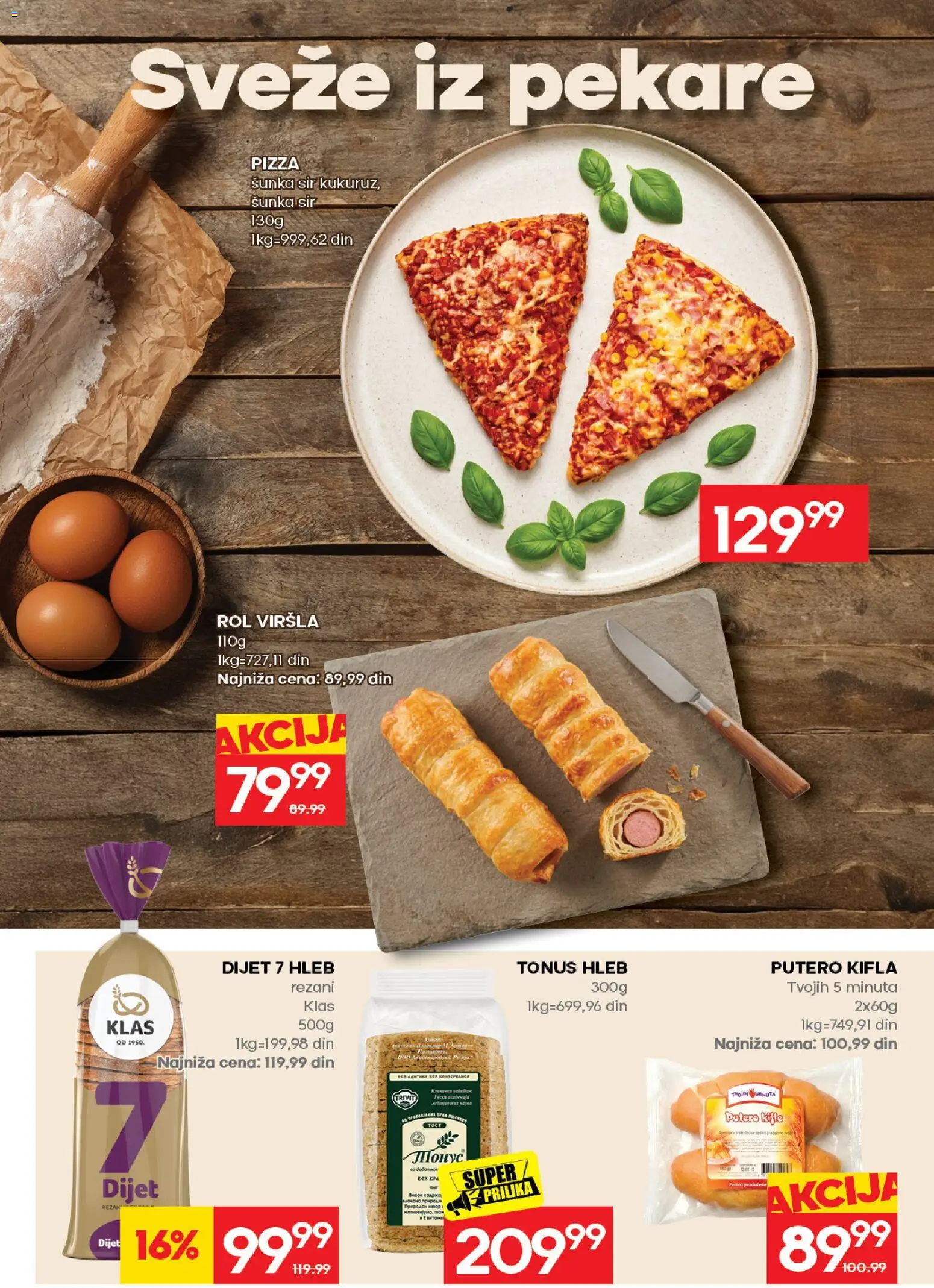 Idea katalog - važi od 06.08.2026 | Strana: 18 | Proizvode: Sir, Hleb, Šunka, Pizza šunka