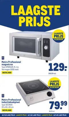 Makro folder - Laagste prijs - Voorbeeld van een folder van Makro, geldig van 02-08-2026 | Pagina: 40 | Producten: Inductiekookplaat, Magnetron